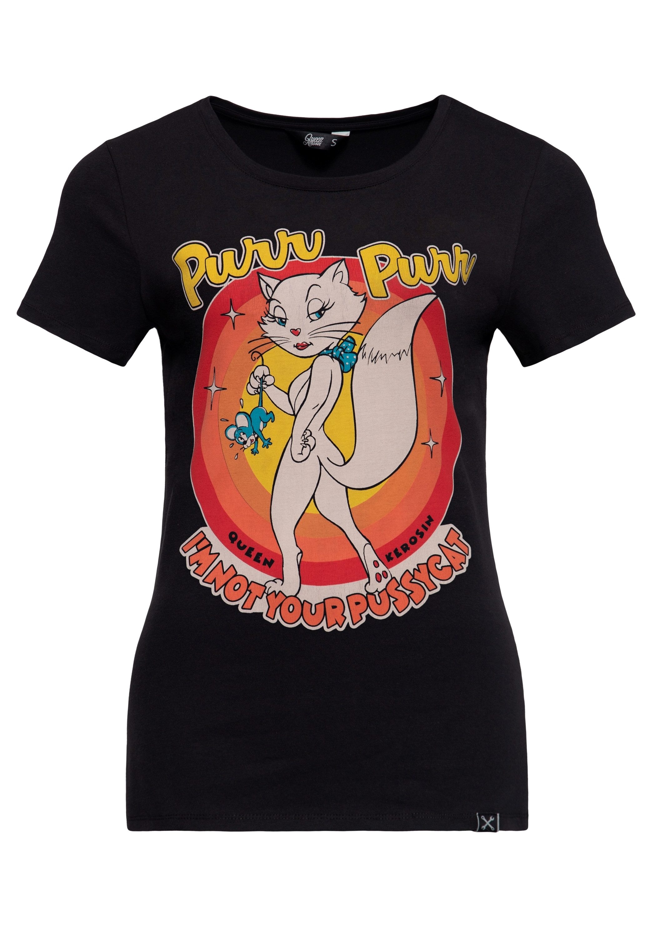 QueenKerosin Print-Shirt I'm not your Pussycat günstig online kaufen