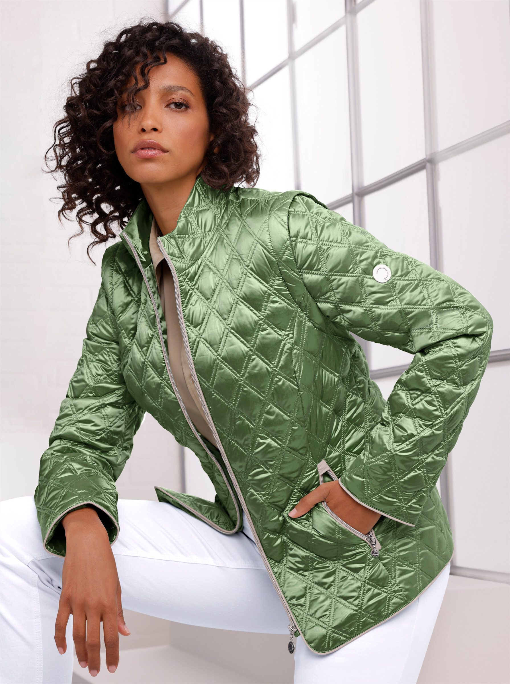 creation L Allwetterjacke Daunen-Steppjacke Langarm