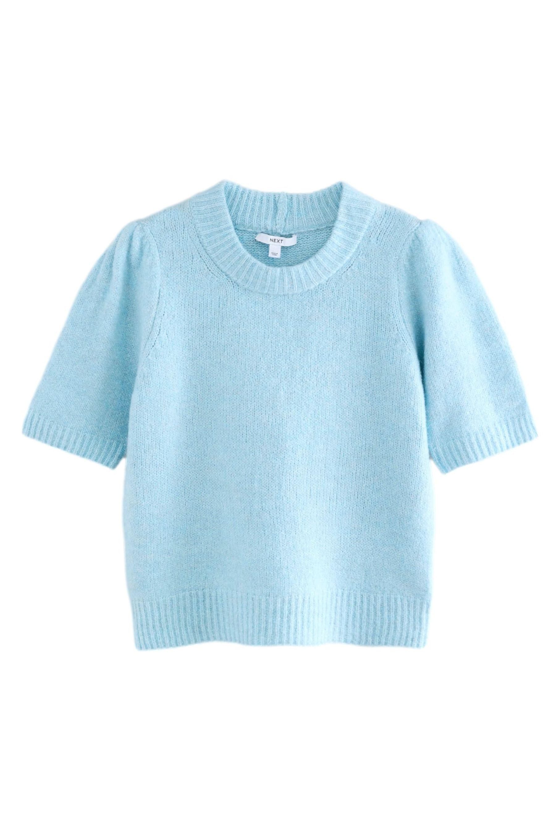 Kurzarmpullover Weicher, kurzärmeliger Strickpullover mit Wolle