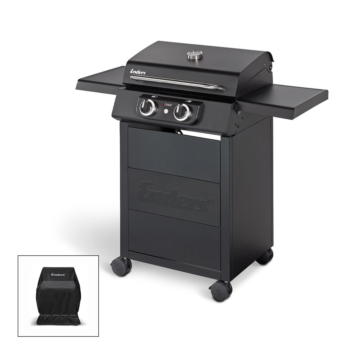 Enders® Elektrogrill Elektrogrill eCrave 2 inkl. Wetterschutzhülle, 2600 W