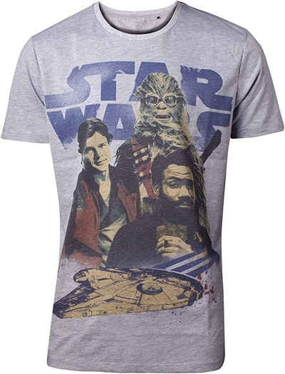 Star Wars Print-Shirt STAR WARS HAN SOLO T-Shirt Erwachsene +Jugendliche Is a crowd Größen S M XL