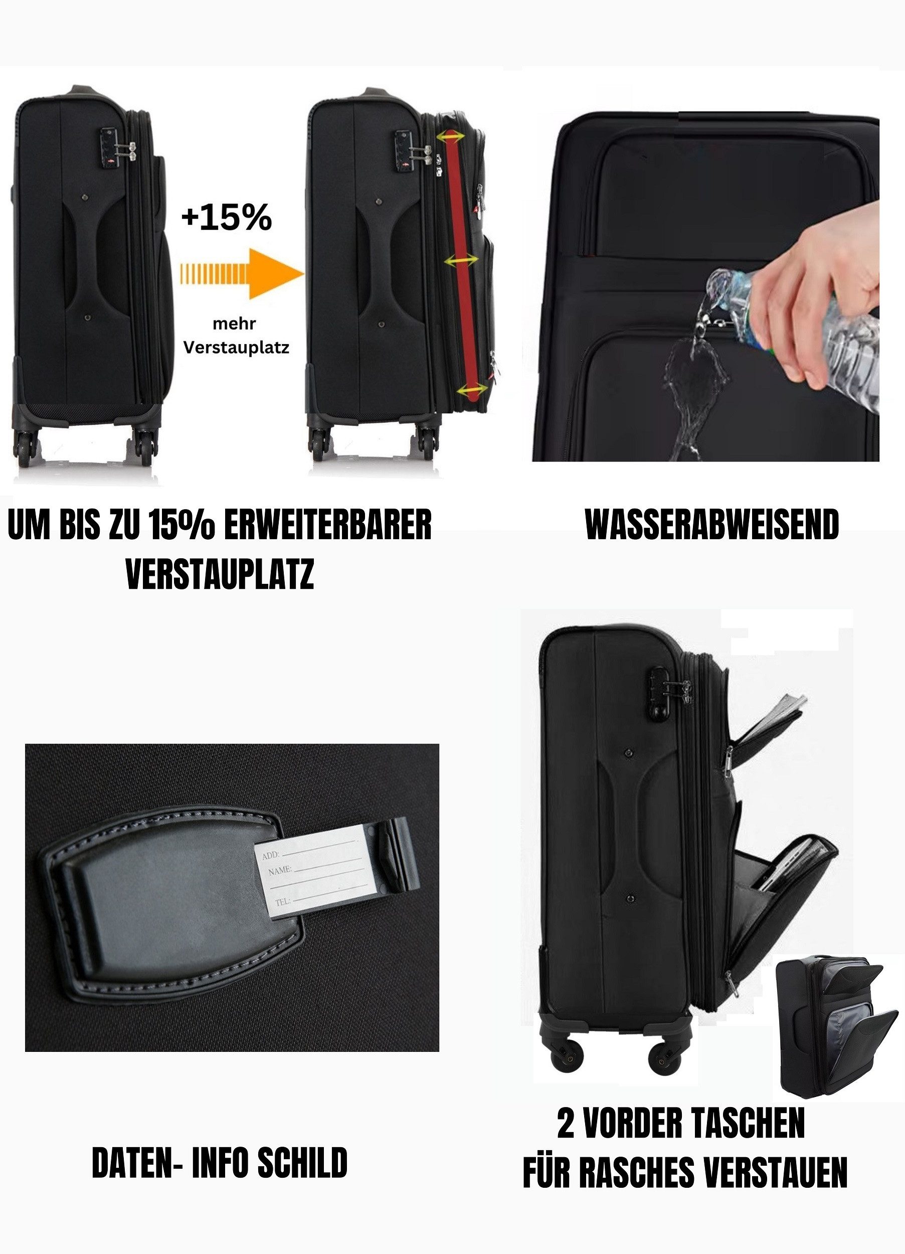 Cheffinger Kofferset - Hochwertiges 3er Kofferset günstig online kaufen