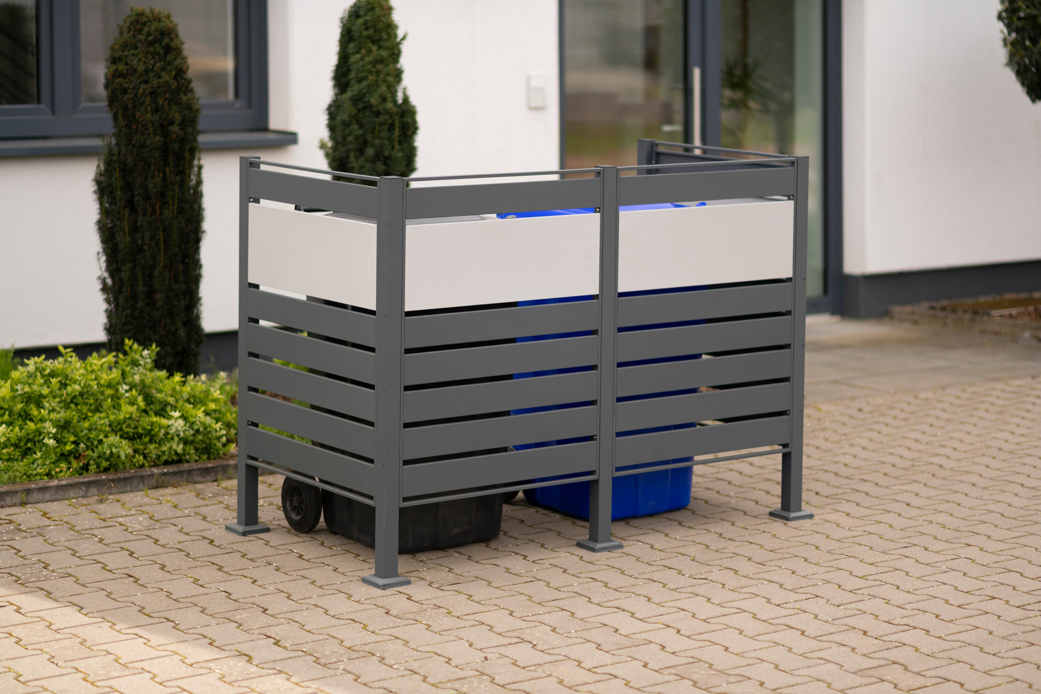 WESTMANN Mülltonnenbox Planum, Platz für 2 Mülltonnen je 240 L