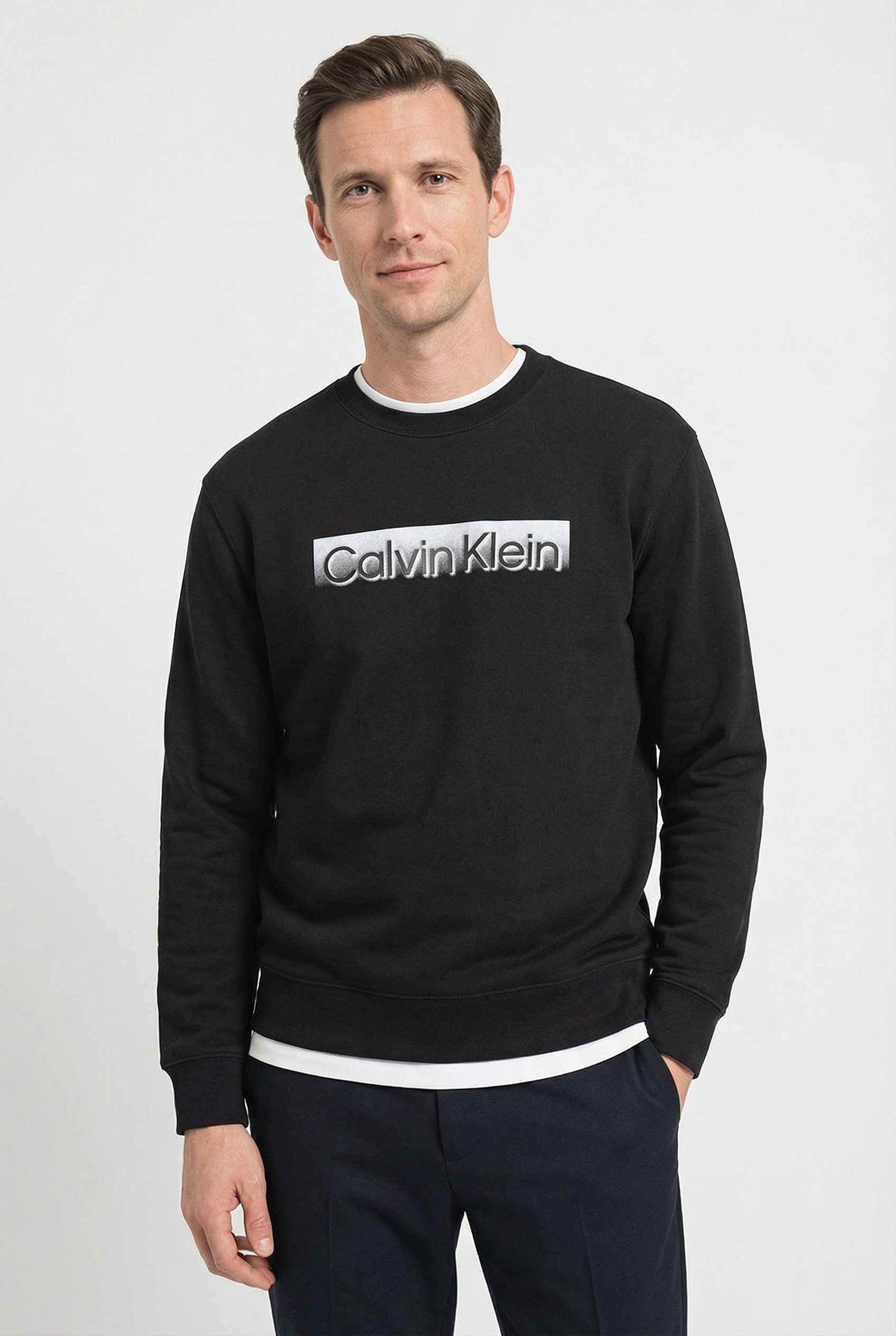 Calvin Klein Sweatshirt EU SPORTSWEAR GRAPHIC CREWNECK Regular fit mit Logodruck