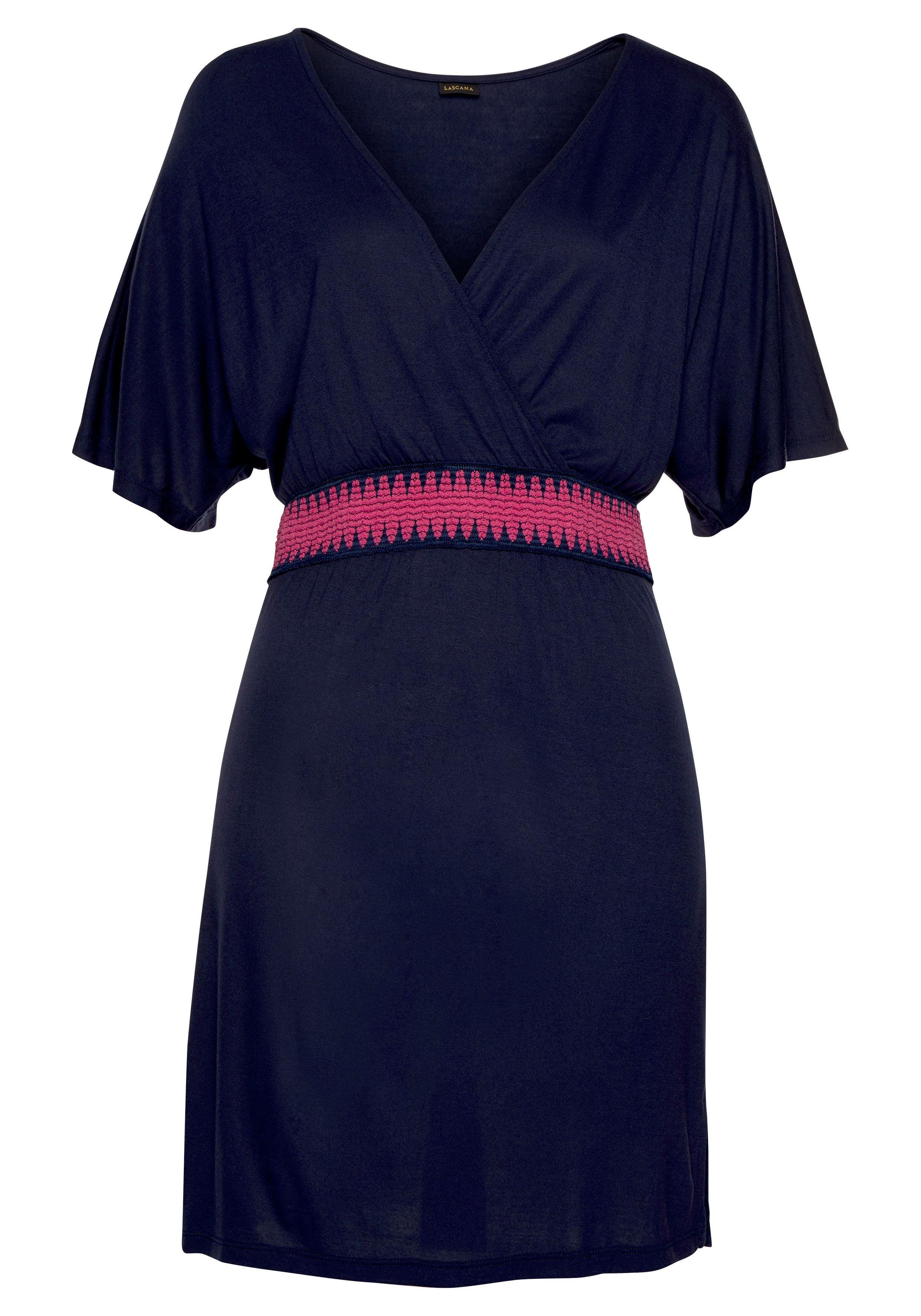 LASCANA Jerseykleid mit breitem Bund, Sommerkleid günstig online kaufen