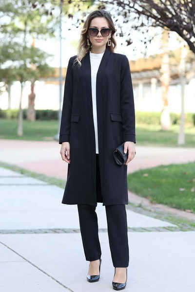 Modavitrini Hosenanzug Zweiteiler Damen Anzug Blazer mit Hose Hijab Dress Modest Fashion (Anzug Set)