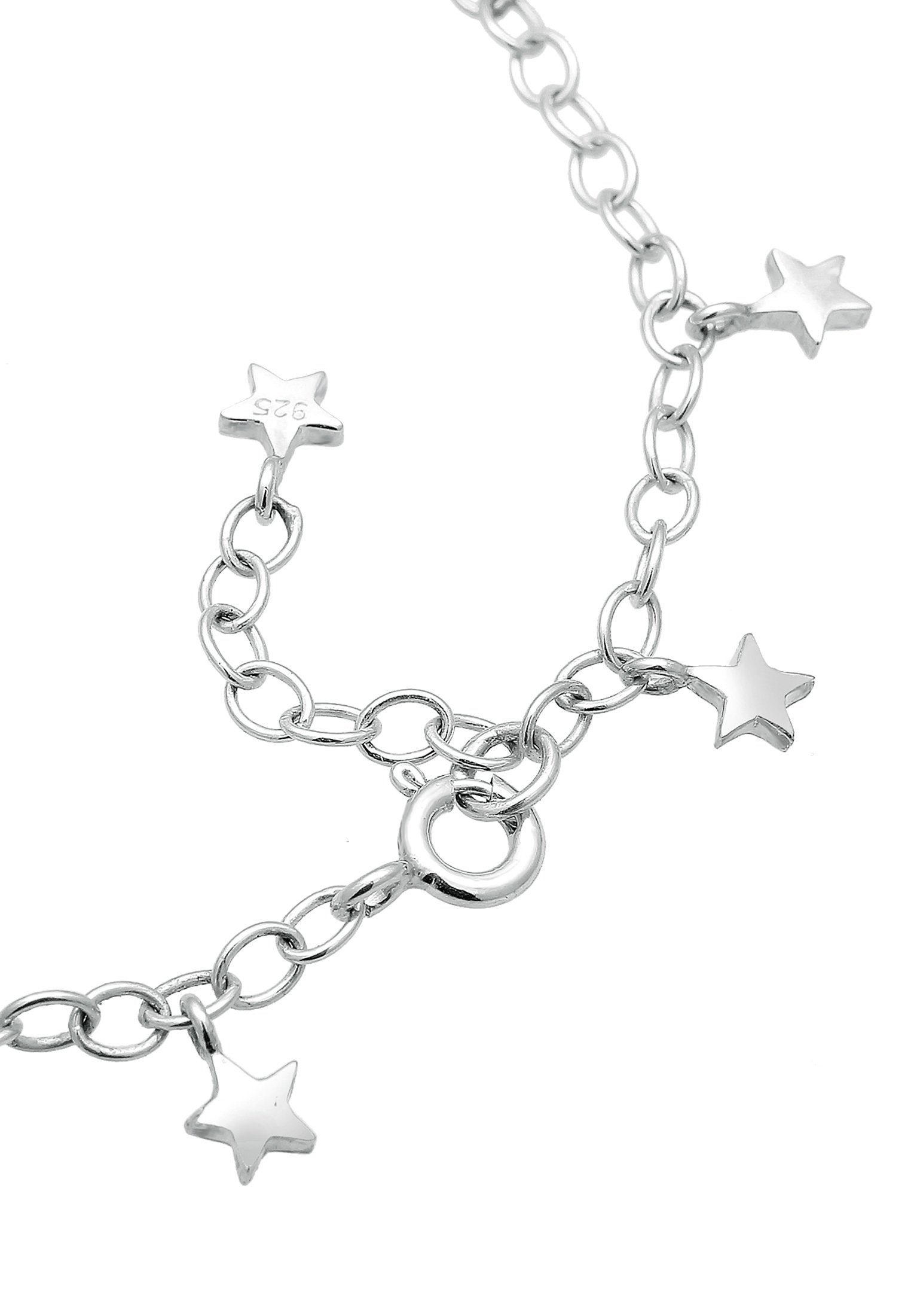 Ankerkette Stern Silber, Elli Sterne Astro Armband Trend Symbol 925er