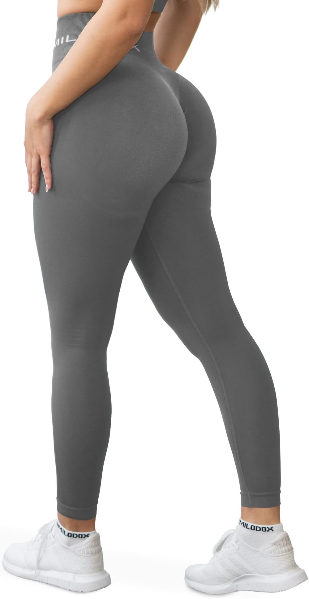 Smilodox Leggings Azura, Push Up Booy Fitnessleggings mit Schriftzug Sport günstig online kaufen
