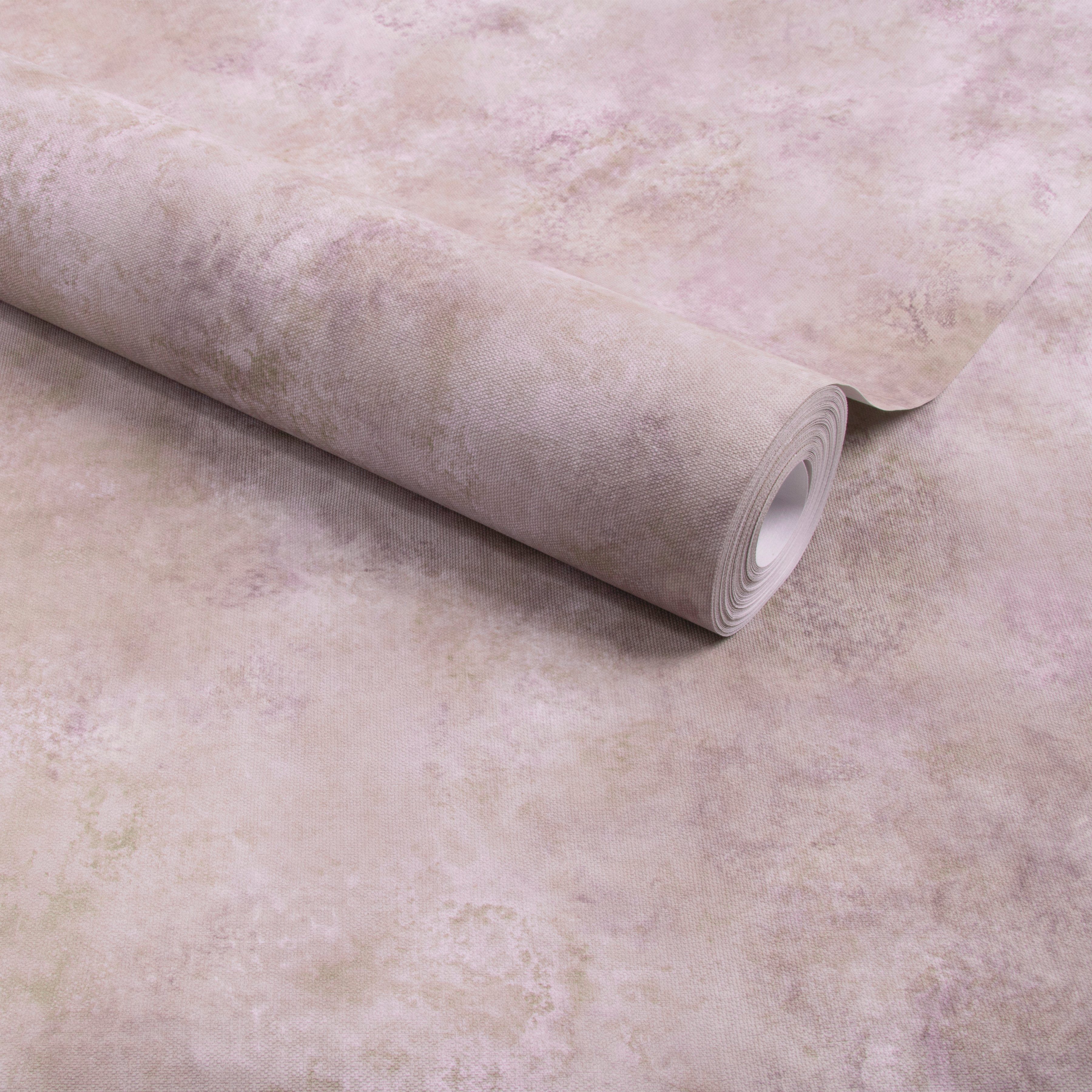 Art for the home Vliestapete Soft Blush Beton, aufgeschäumt, FSC® zertifiziert, mit lebhaftem Druck, 10 Meter Länge
