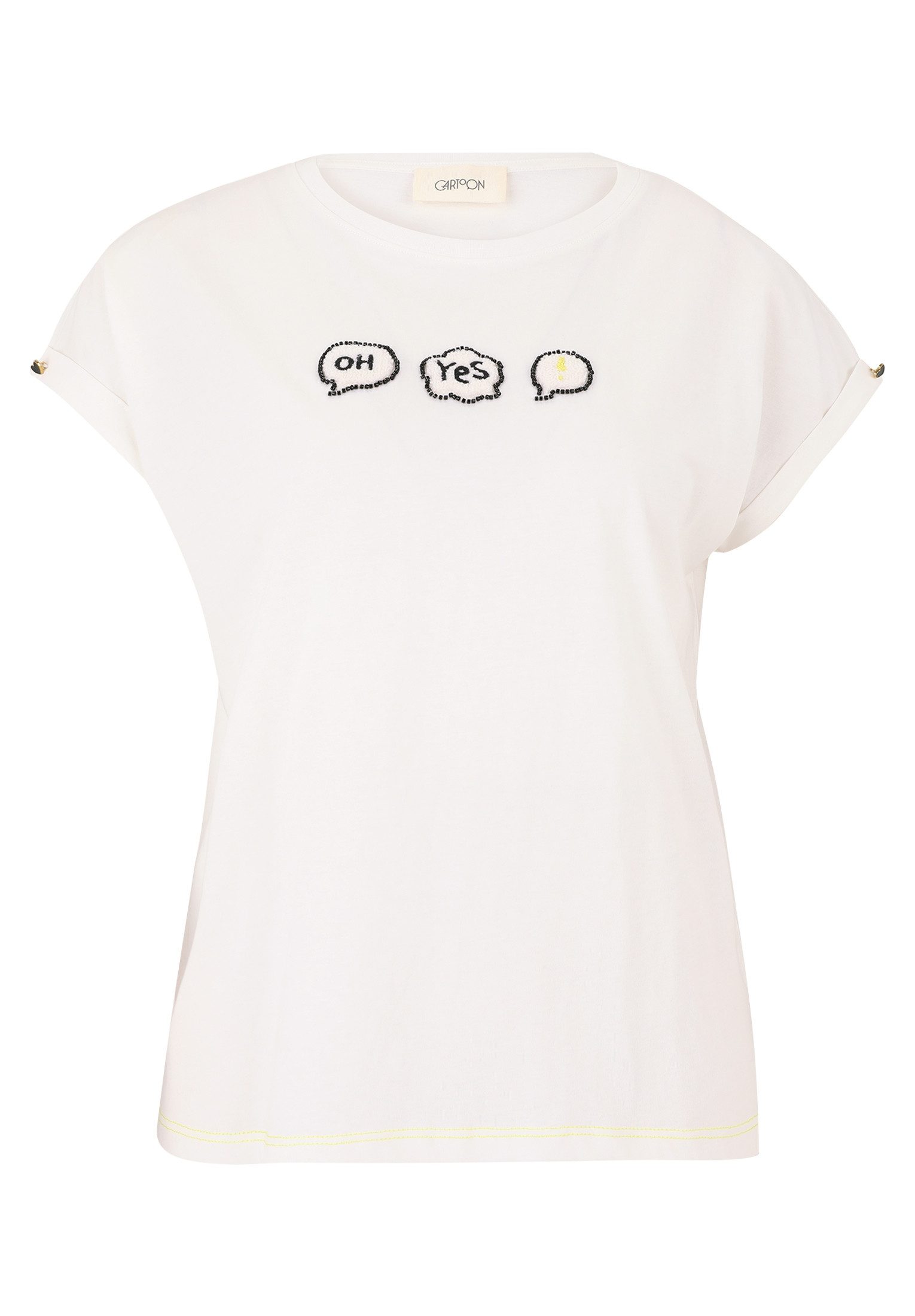 Cartoon Kurzarmshirt Cartoon Damen Baumwollshirt mit günstig online kaufen