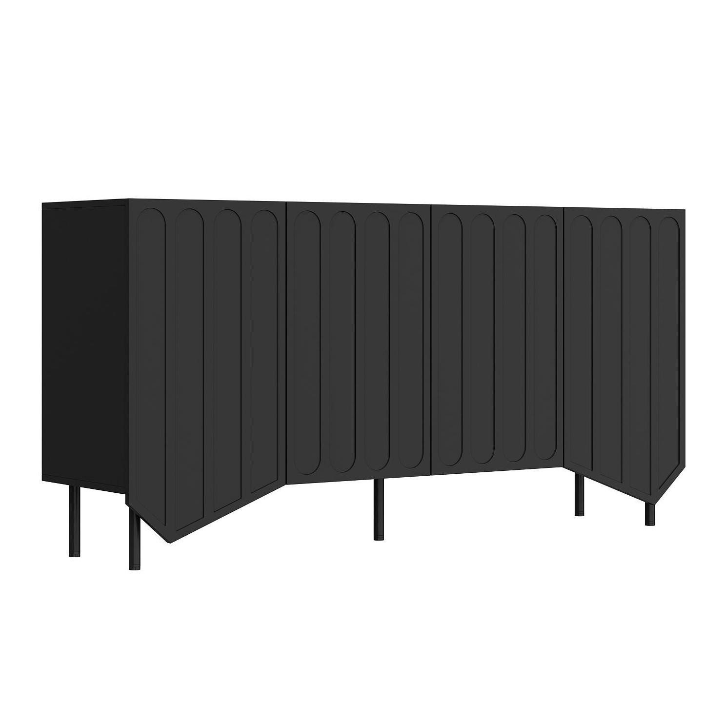 FUFU&GAGA Sideboard 4-türiger Esszimmerschrank, 40 x günstig online kaufen