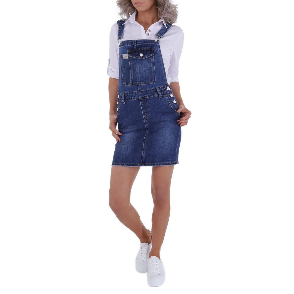 Ital-Design Bleistiftrock Damen Freizeit (79612955) Stretch Jeansrock in Blau