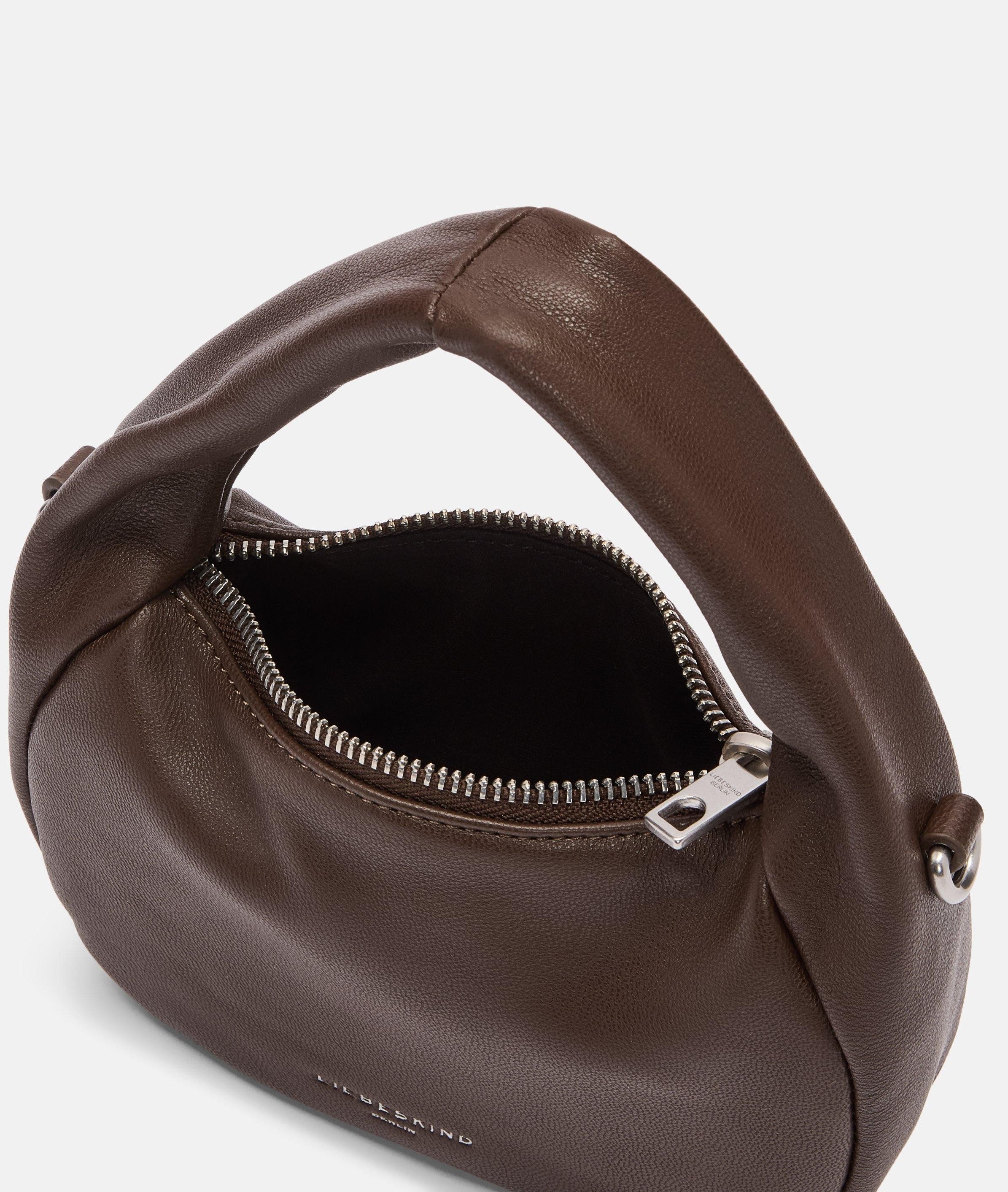 Liebeskind Berlin Umhängetasche Farrah Crossbody S, Handliche Umhängetasche aus Leder im Vintage-Look