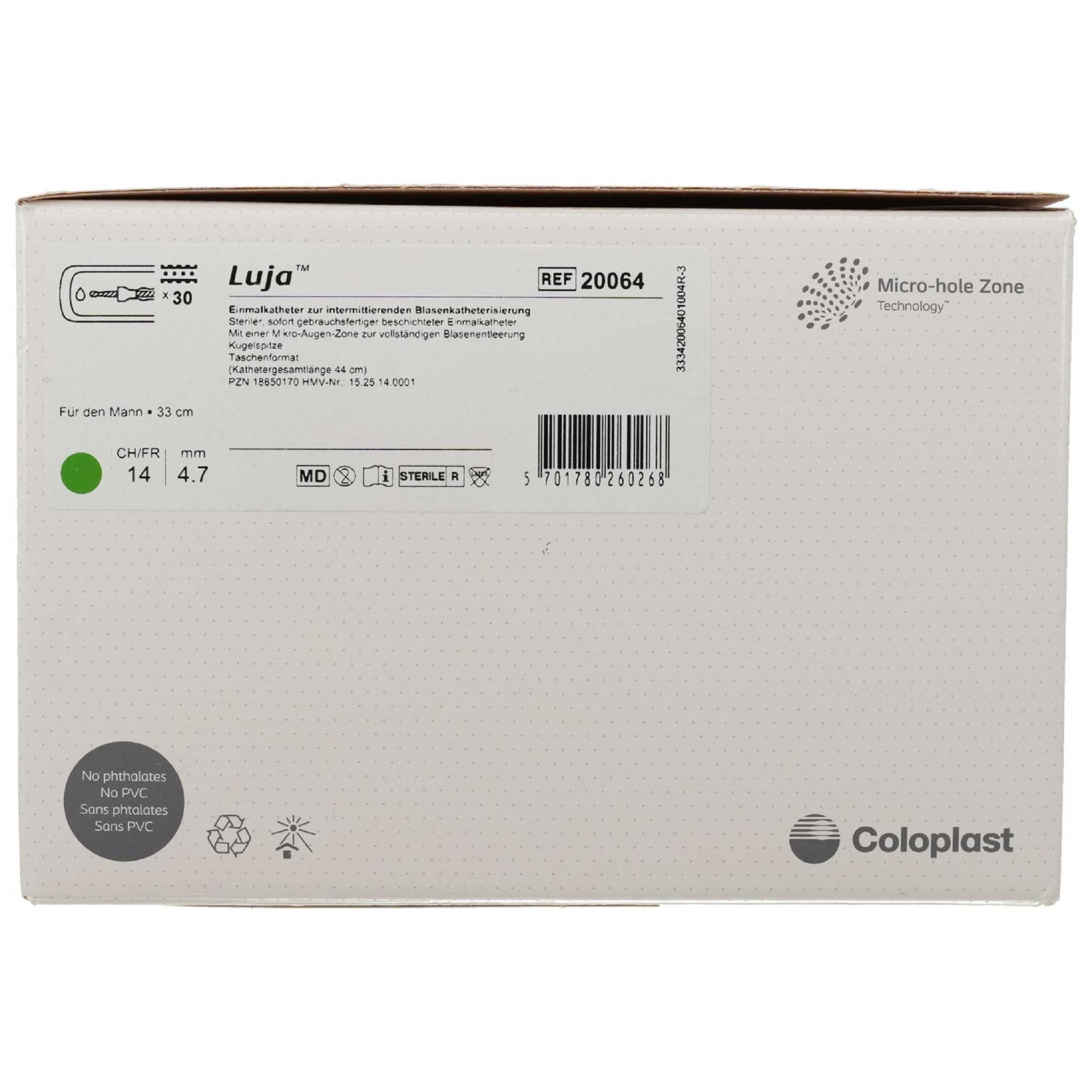 Coloplast Katheter Einmalkath.Mann im Taschenformat Ch 14