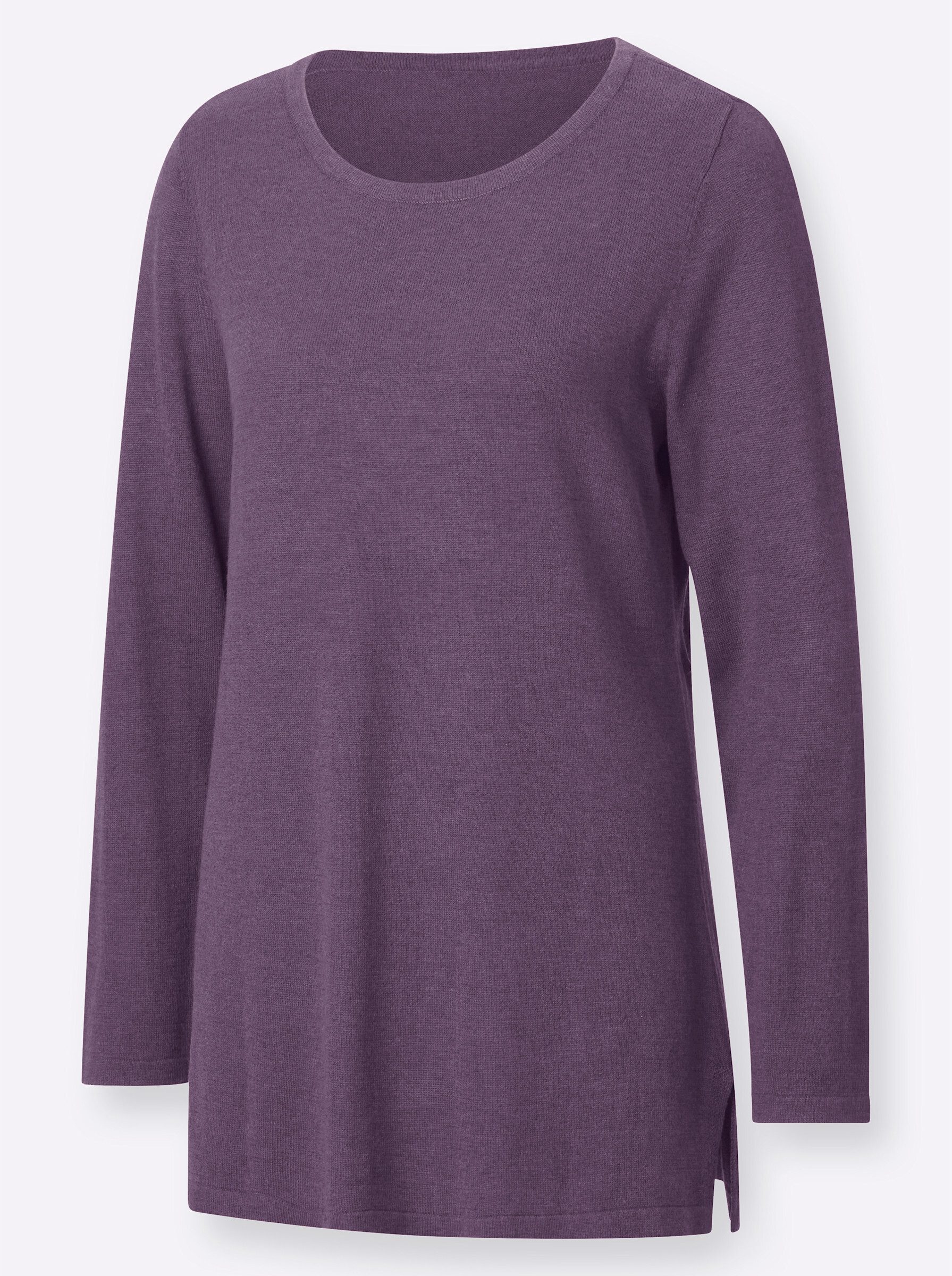 Strickpullover Longpullover Langarm Jersey