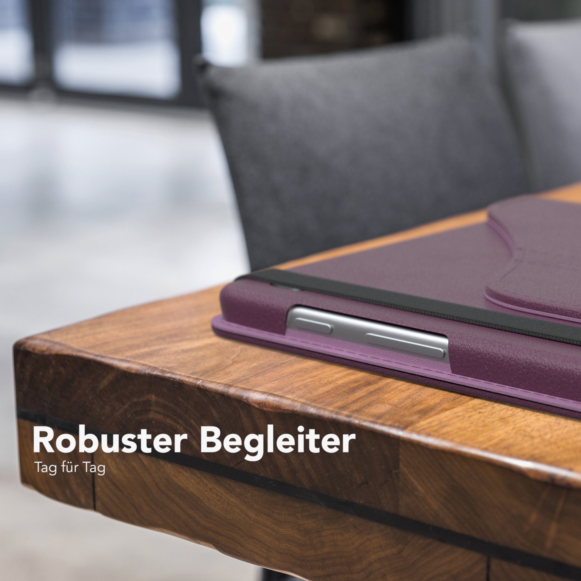 EAZY CASE Tablet-Hülle Rotation Case für Samsung Galaxy Tab A7 Lite 8,7 Zoll, Tablet-Hülle Bookstyle Case Fullcover Schutz Tasche Stehfunktion Lila