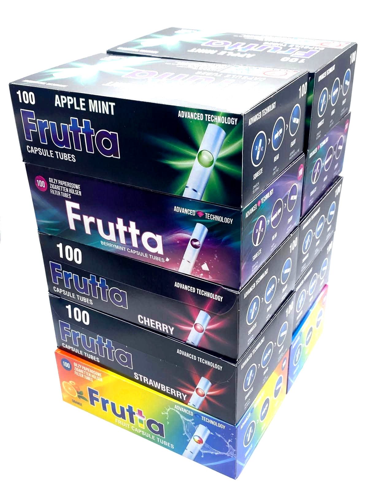 meytrade Filter-Set Frutta Zigaretten Hülsen mit Geschmack in 5 Sorten Premium Mix