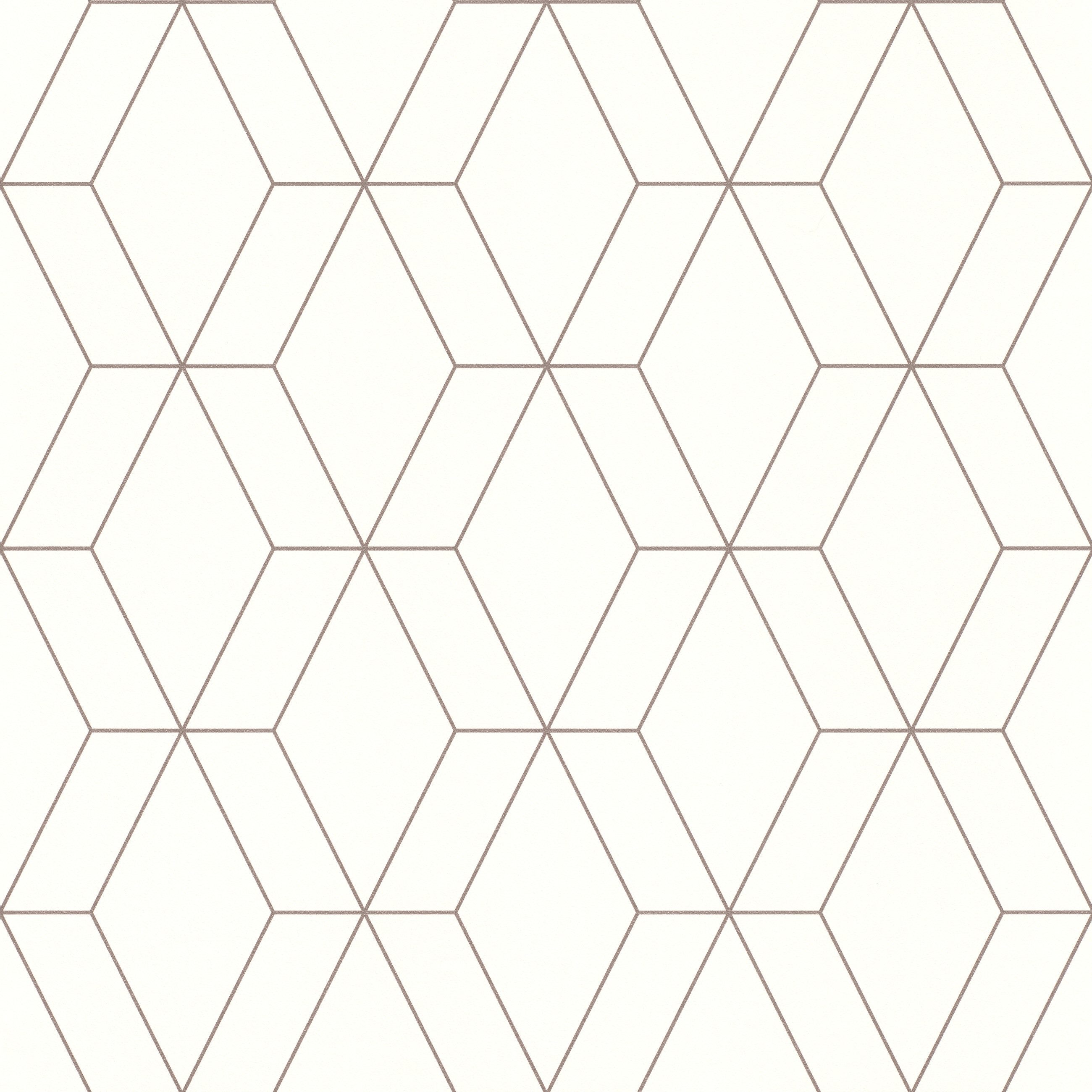 Rasch Papiertapete, glatt, Geometrisch, Modern günstig online kaufen