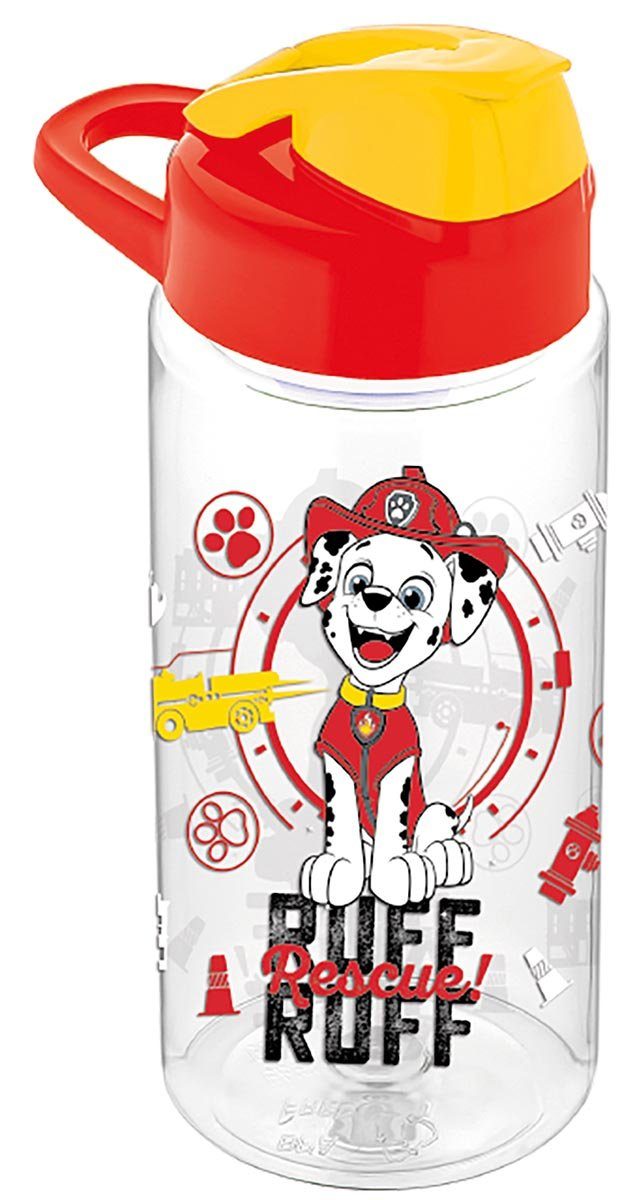 Geda Labels GmbH Trinkflasche Paw Patrol Marshall, Rot, 480 ml, nicht spülmaschinengeeignet