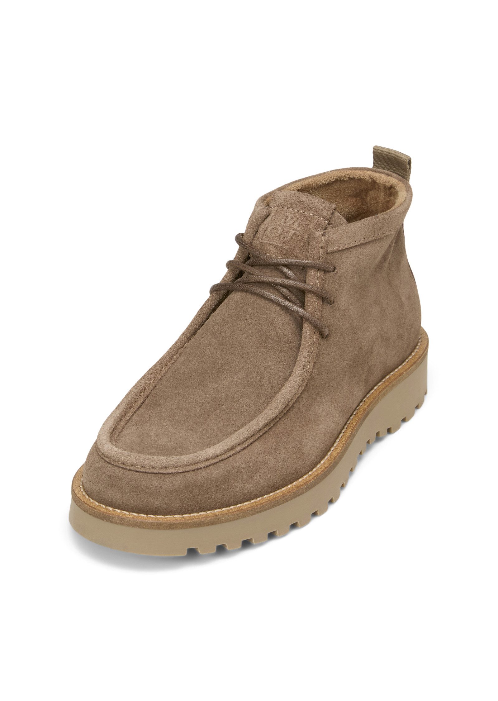 Marc O'Polo aus Velours-Rindleder Schlupfboots