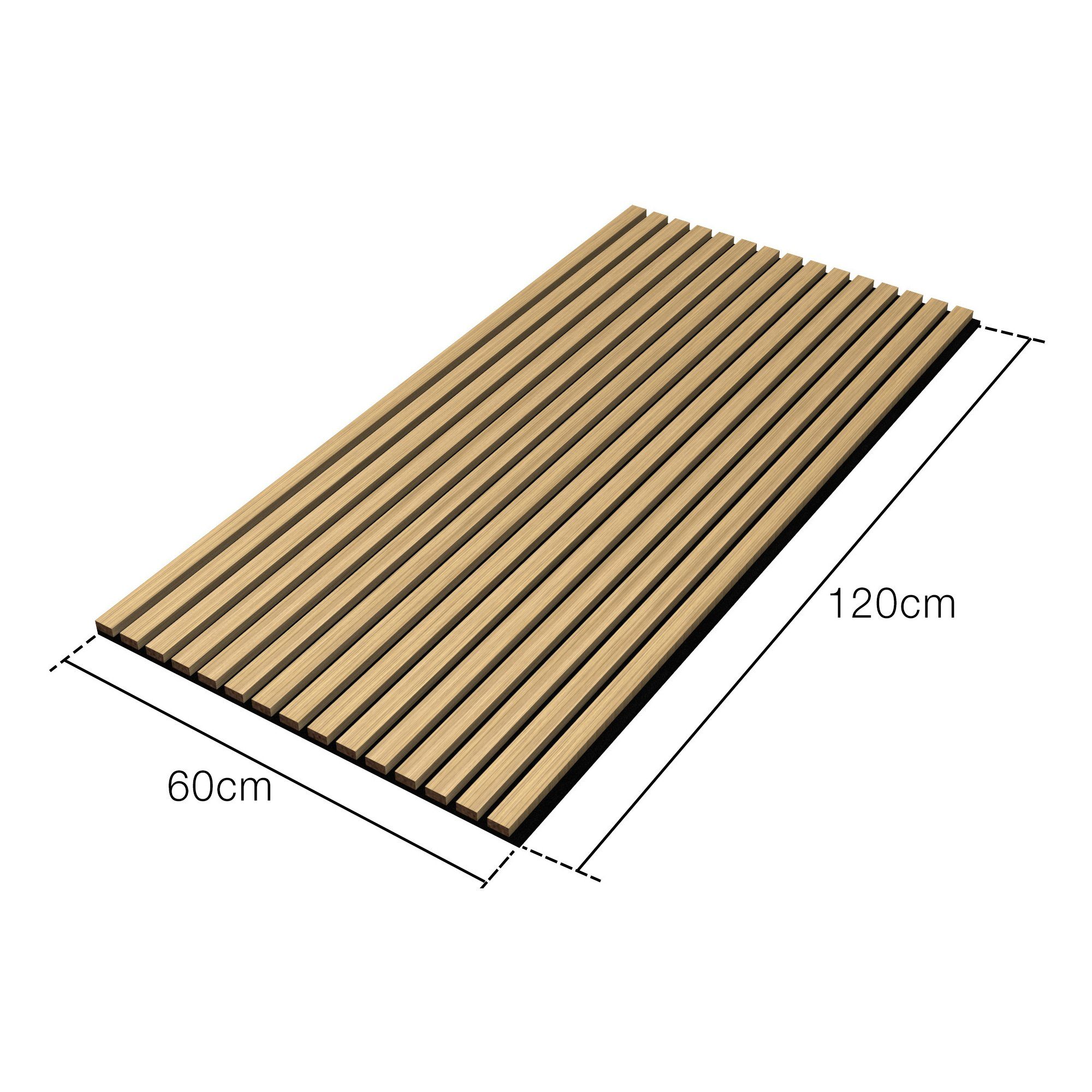 neu.holz 3D Wandpaneel, (Set, 8-tlg) »Vang« Akustik Wandpaneel Eiche, dunkel 5,76m²