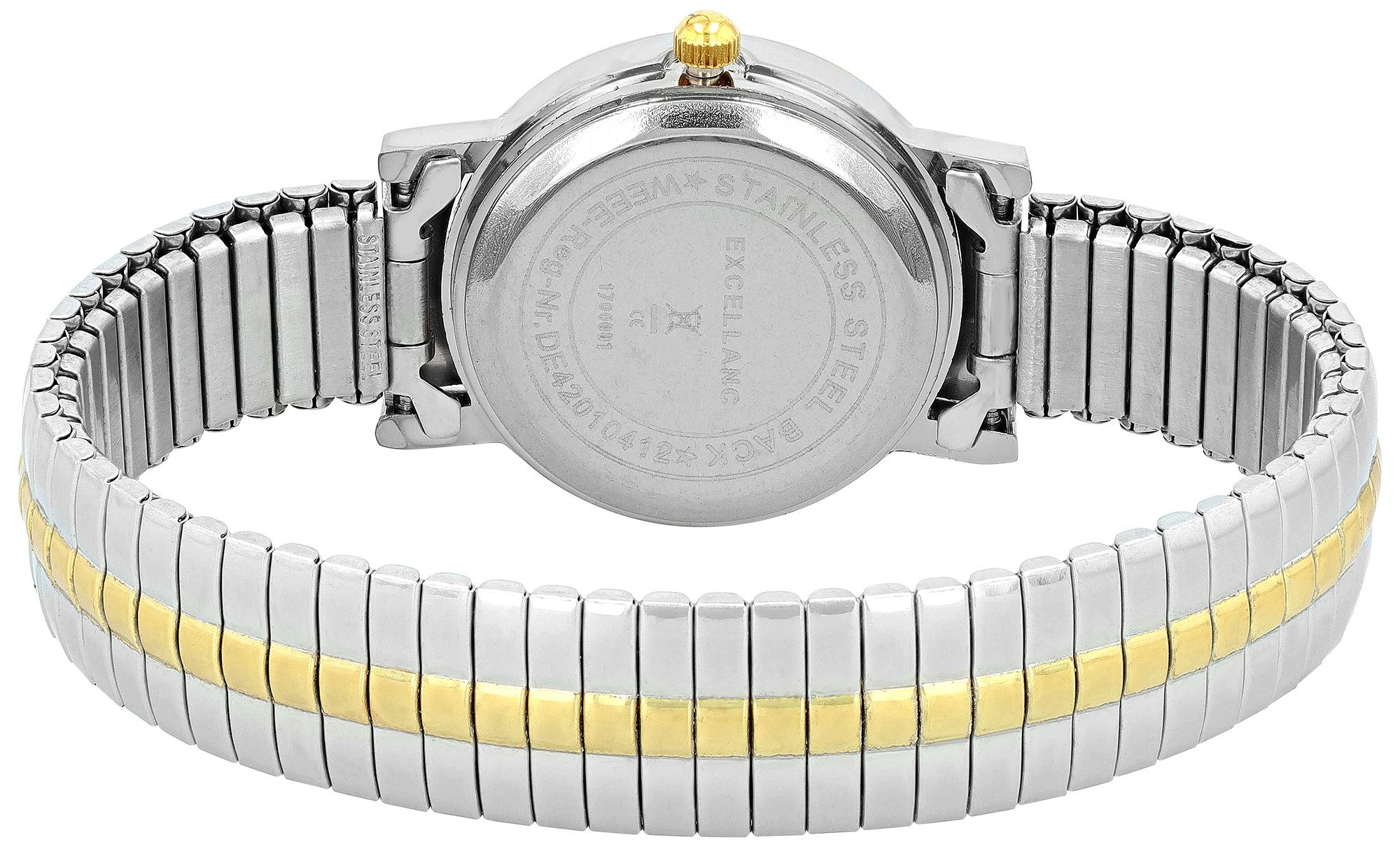 Excellanc Quarzuhr 1700001 Edelstahlzugarmband, damen, feminin, günstig online kaufen