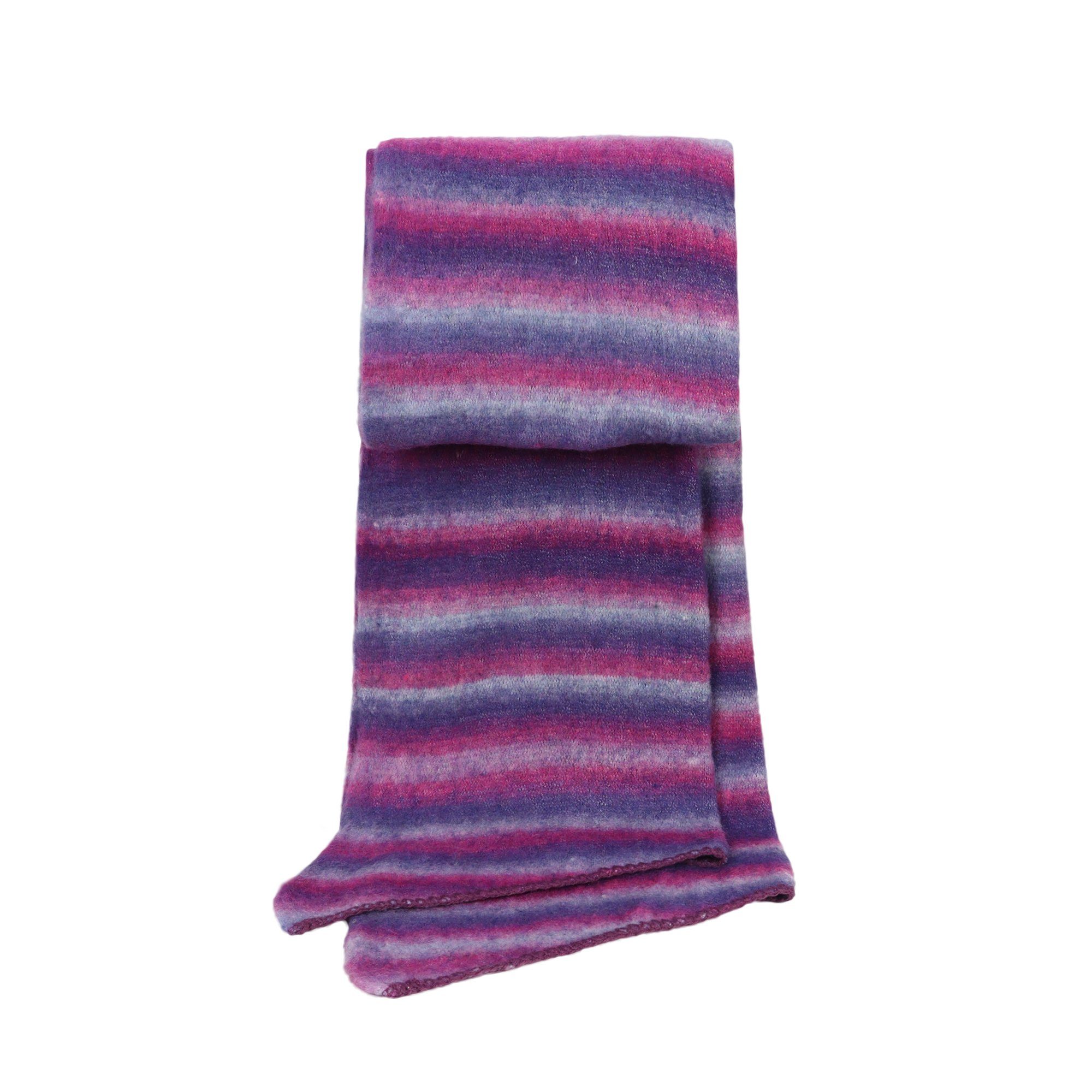 ZEBRO Strickschal Schal Regenbogen