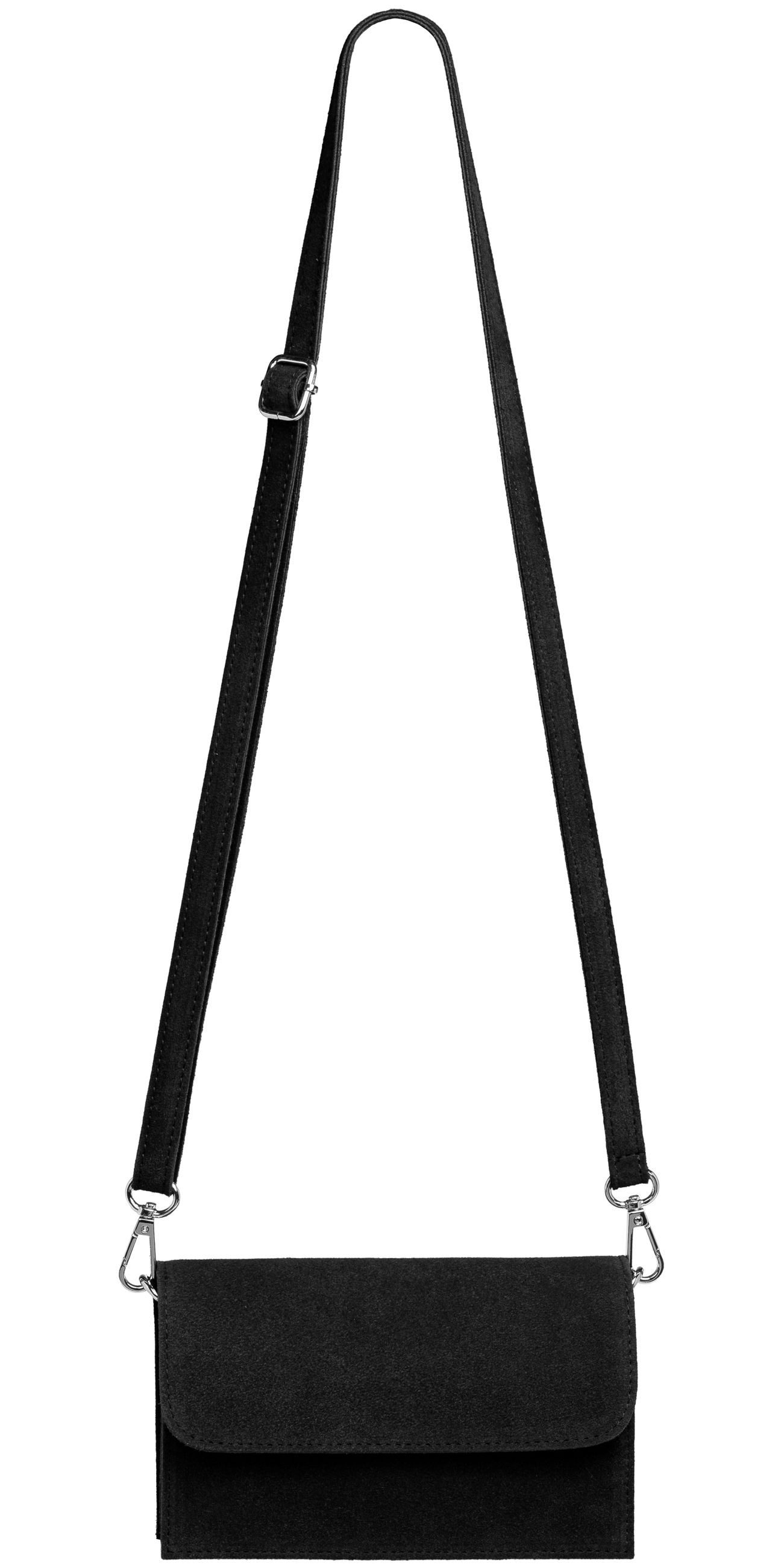 Caspar Umhängetasche Wildleder Dirndltasche Damen Handtasche - PREMIUM LINE - Modell No.846, Trachtentasche, ideal zum Oktoberfest, 100% italienisches Veloursleder