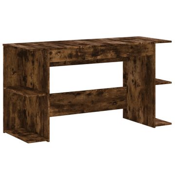 vidaXL Schreibtisch Schreibtisch Räuchereiche 140x50x75 cm Holzwerkstoff