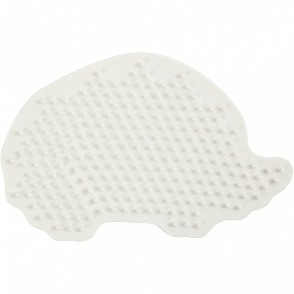 NABBI Bügelperlen Nabbi® BioBeads Stiftplatte Igel, 12 x 8 cm, weiß