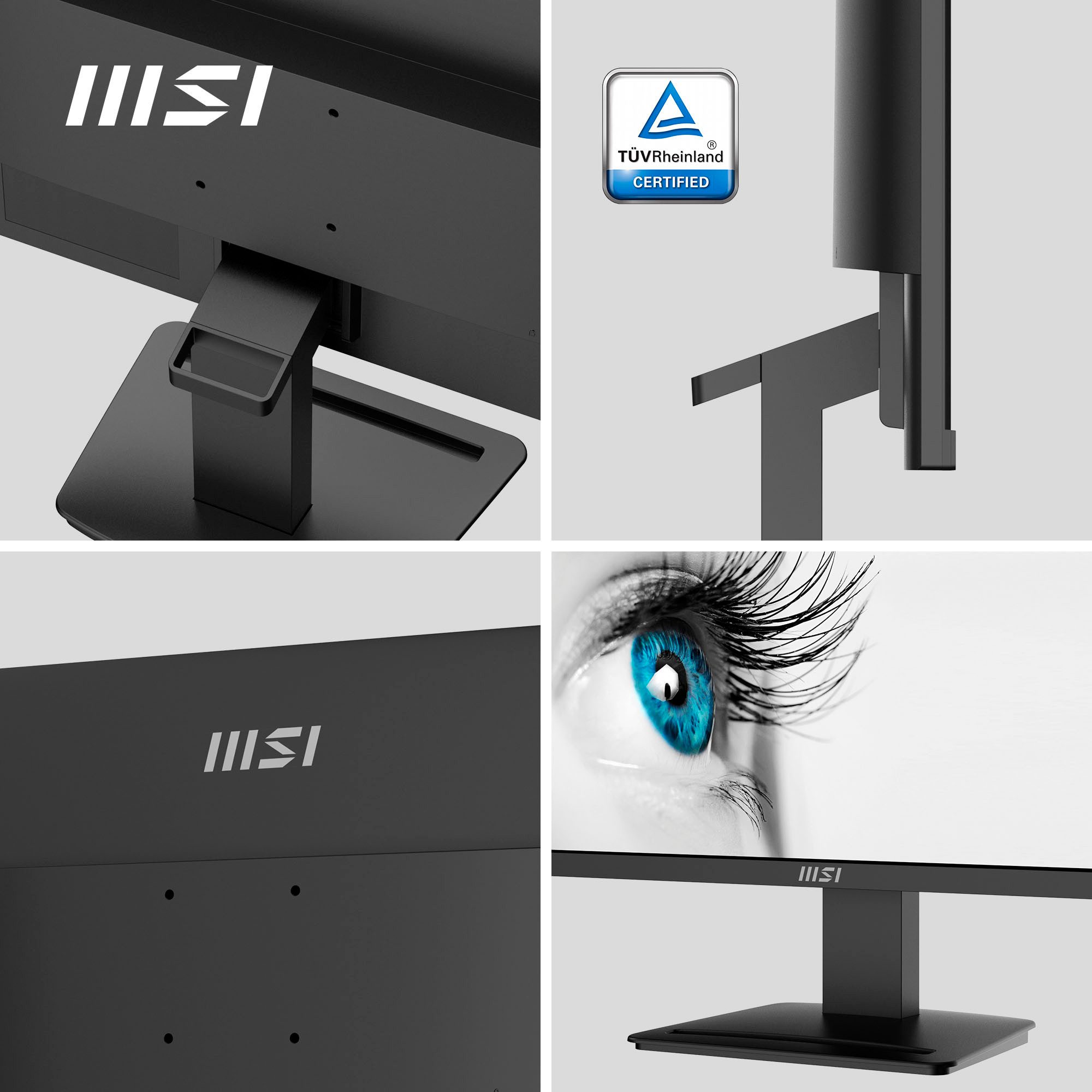 MSI PRO MP2412 LED-Monitor (60 cm/24 ", 1920 x 1080 px, Full HD, 1 ms Reaktionszeit, 100 Hz, VA LED)