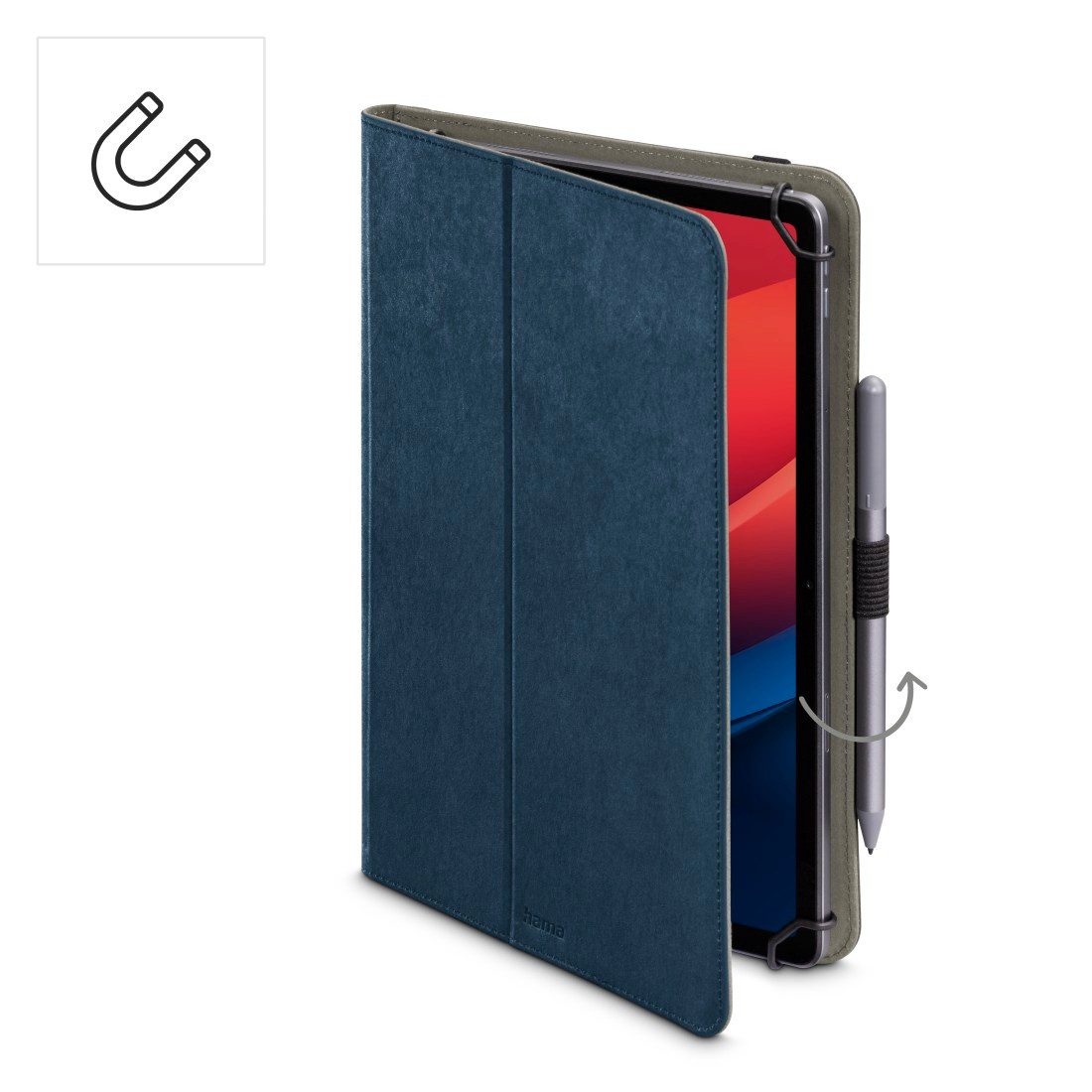 Hama Tablet-Hülle Schutzhülle "Velvet" für Tablets 24 - 28 cm (9.5 - 11), mit Einsteckfächer, universell