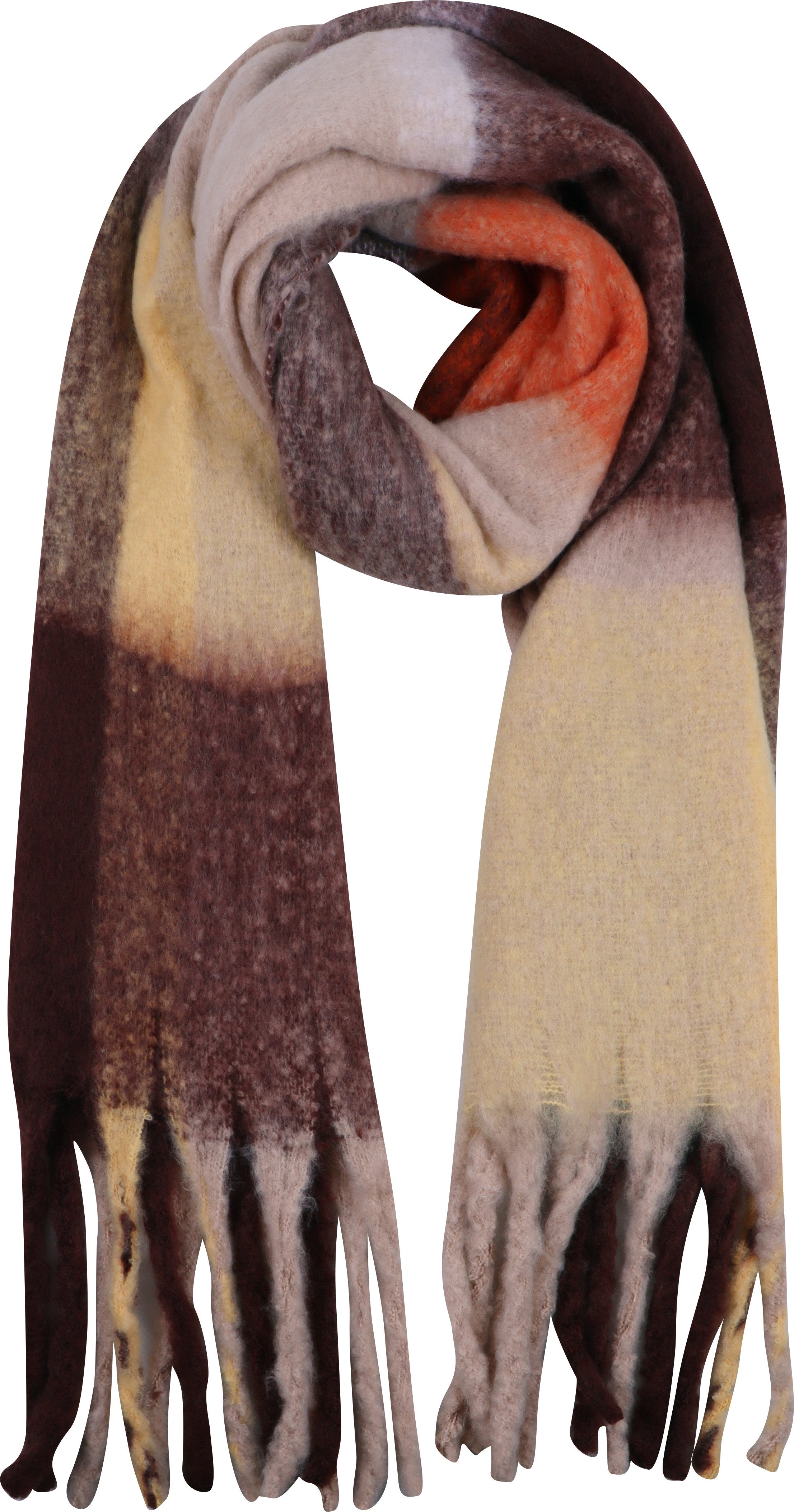 Capelli New York Modeschal, (Packung), lange Fransen, Feinstrick, wärmend günstig online kaufen