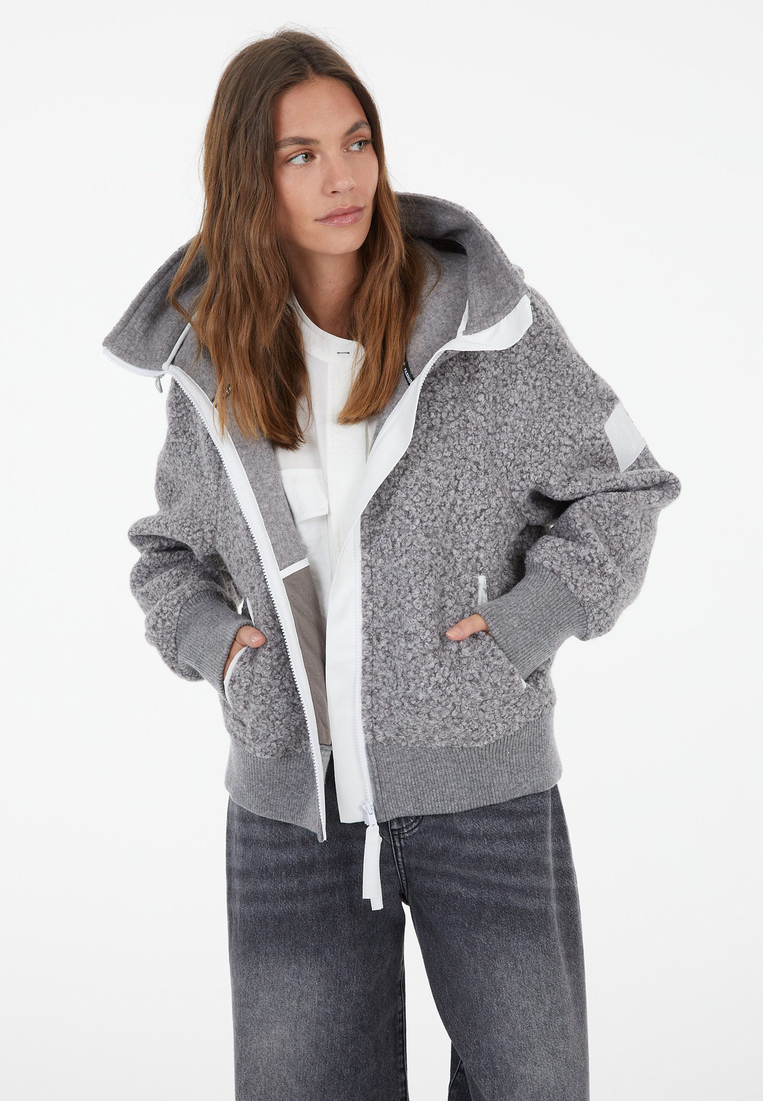 MARC AUREL Blouson aus Pelz Imitat