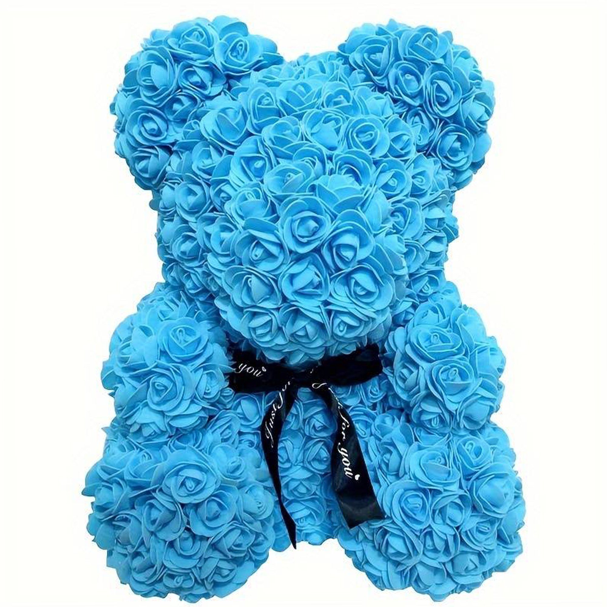 Kunstblumenstrauß Rosenbär Teddybär Rosen Valentinstagsgeschenk, Deggelbam