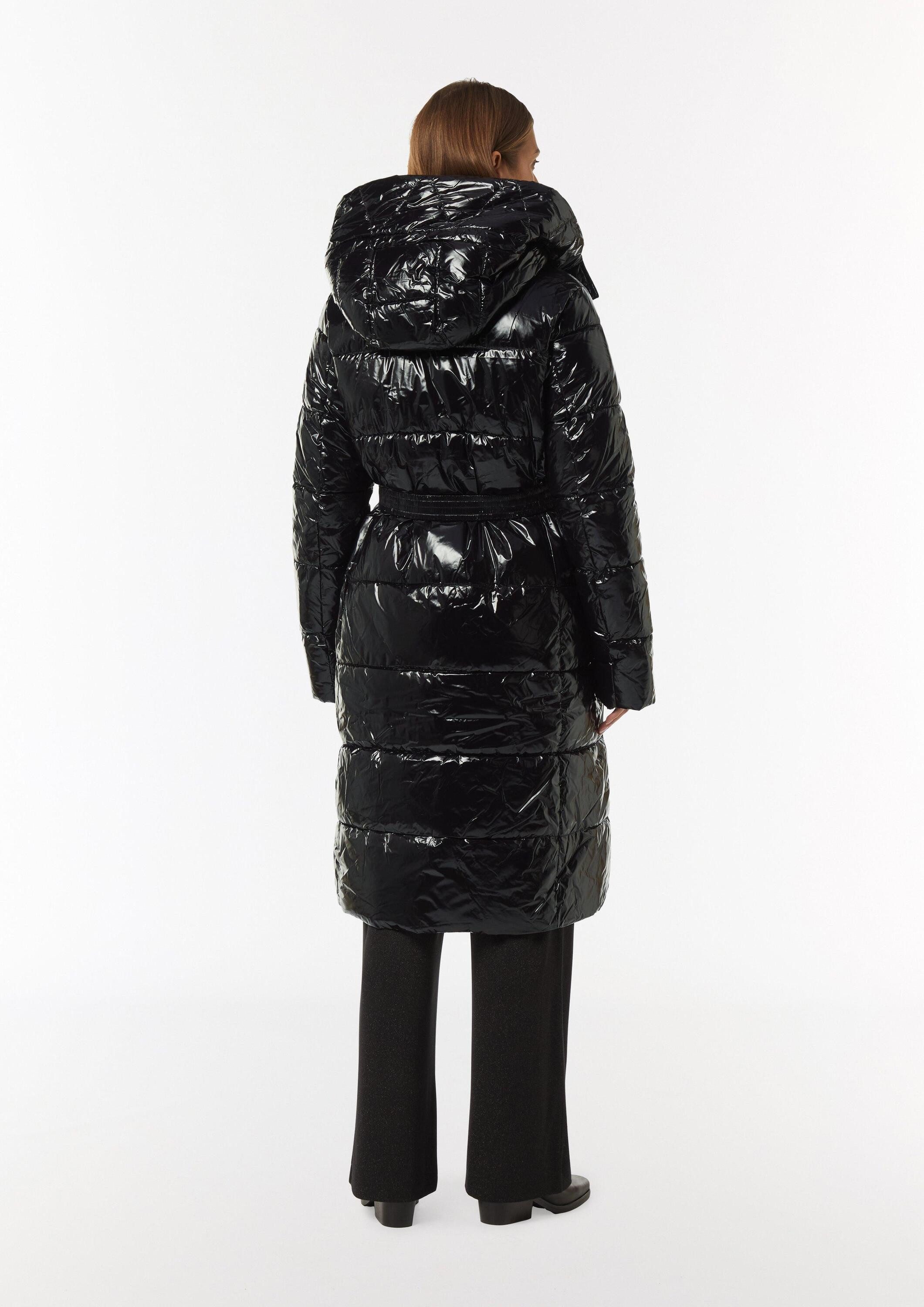comma Wintermantel Outdoor-Mantel Puffermantel mit voluminösem Kapuzenkragen