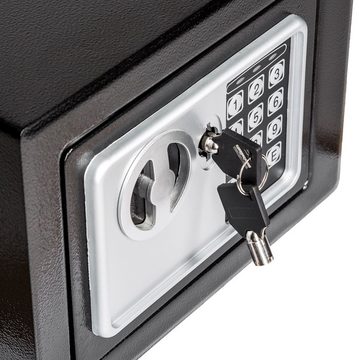 tectake Tresor Elektronischer Safe Tresor mit Schlüssel inkl., abschließbar