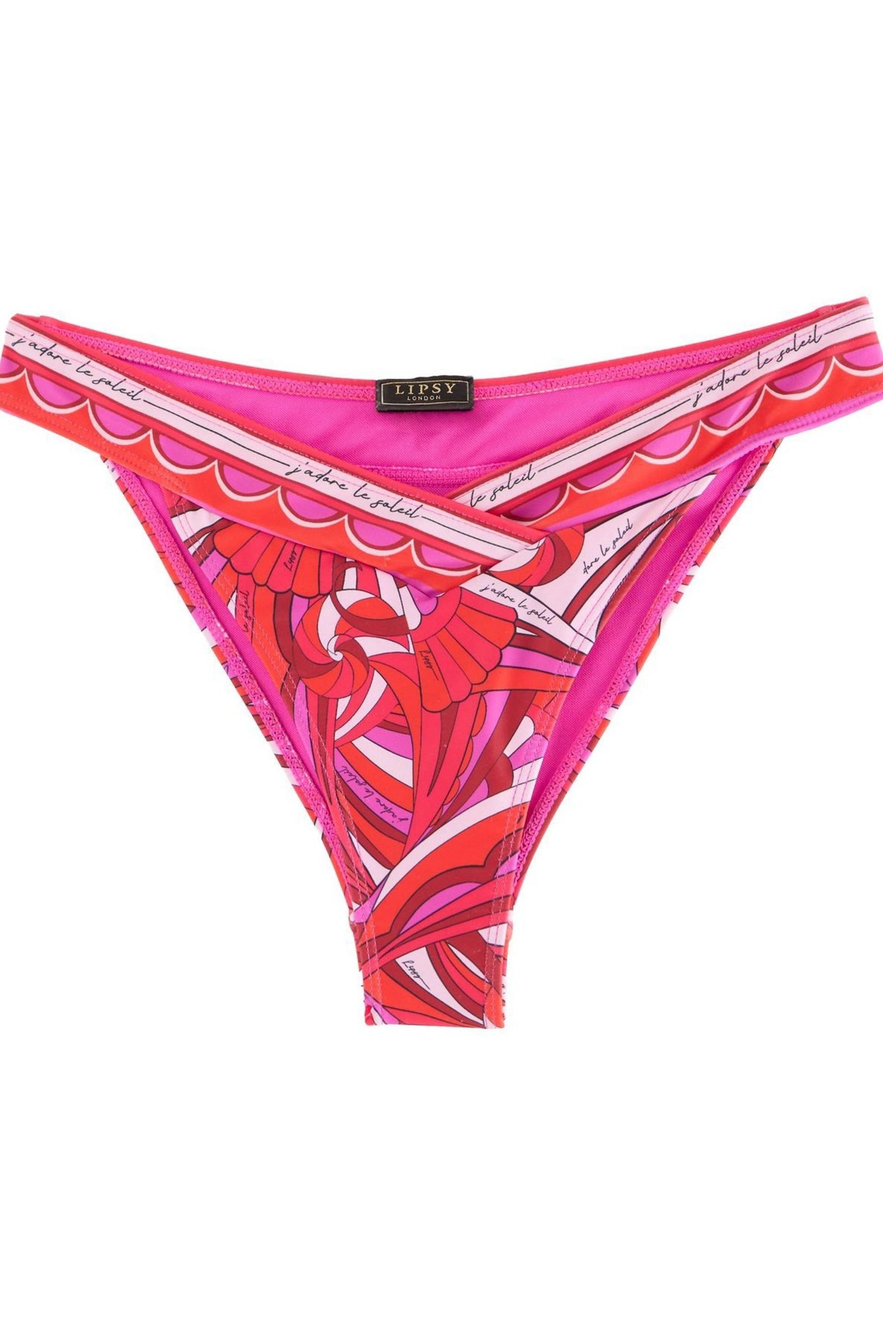 LIPSY Bikini-Hose Lipsy Bikinihose mit Wirbelmuster (1-St)