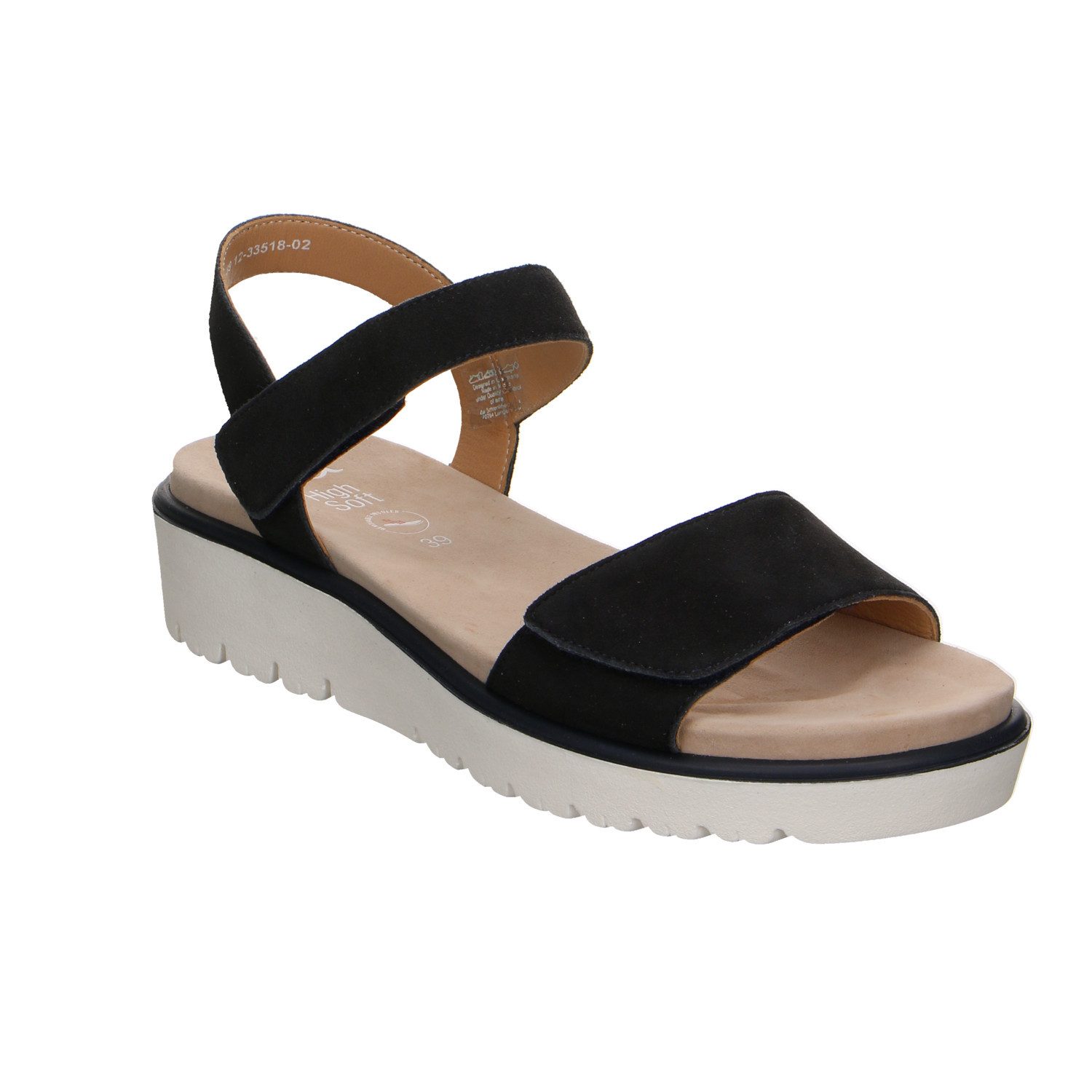 Ara Ara Bilbao Velour Comfort Sandale blau Trekkingsandale