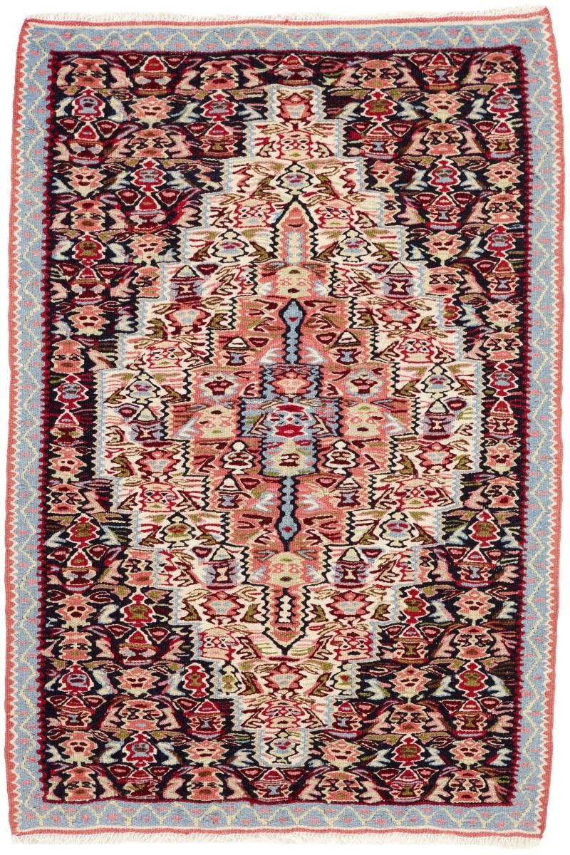Orientteppich Kelim Fars Trading, Handgeknüpfter mm Nain rechteckig, 72x110 Perserteppich, Orientteppich / Höhe: 4 Senneh