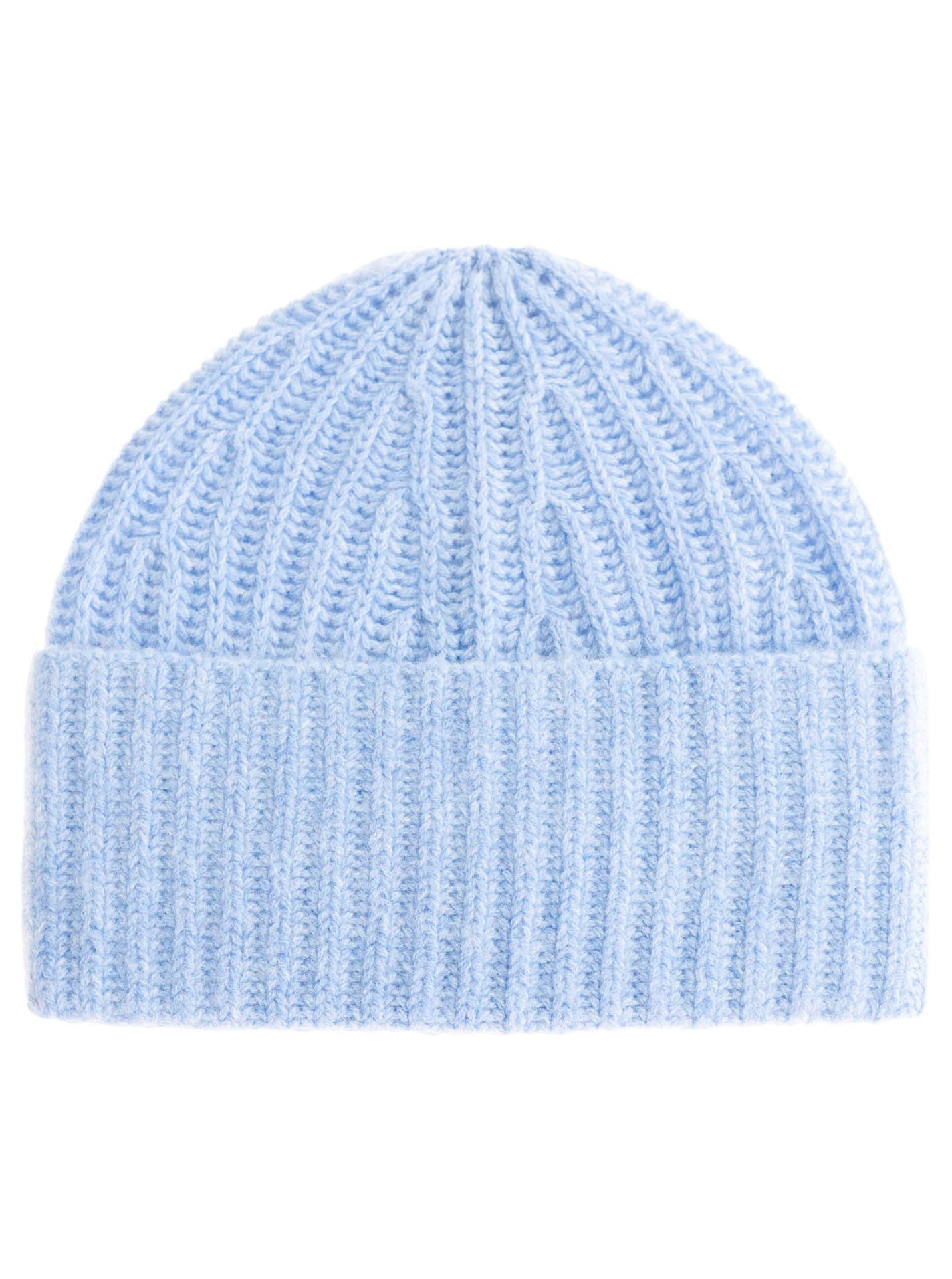 Zwillingsherz Strickmütze 100% Kaschmir Grobstrick Mütze "Uni"