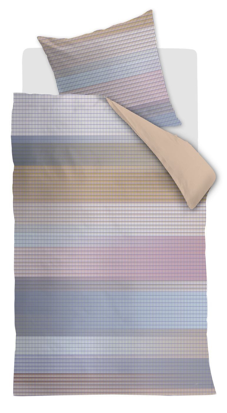 Beddinghouse Bettwäsche Bettwäsche DE BH DD Wall Street Multi 155x220 Bunt, Baumwollmischung, 1 teilig, 155 x 220 cm + 1x 80 x 80 cm