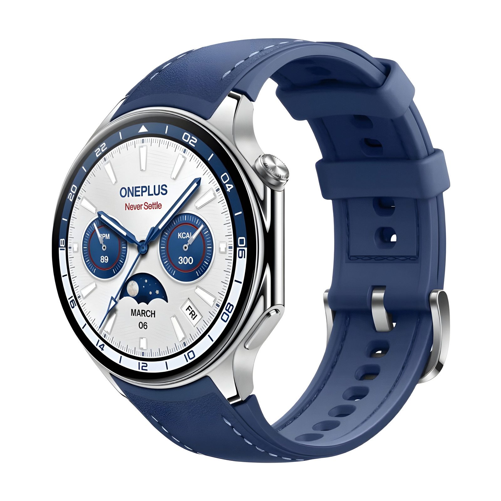 OnePlus OnePlus Watch 2 Smartwatch (3.63 cm) Packung, Zweifrequenz-GPSSaphirglasWear OSOffline-Musikwiedergabe