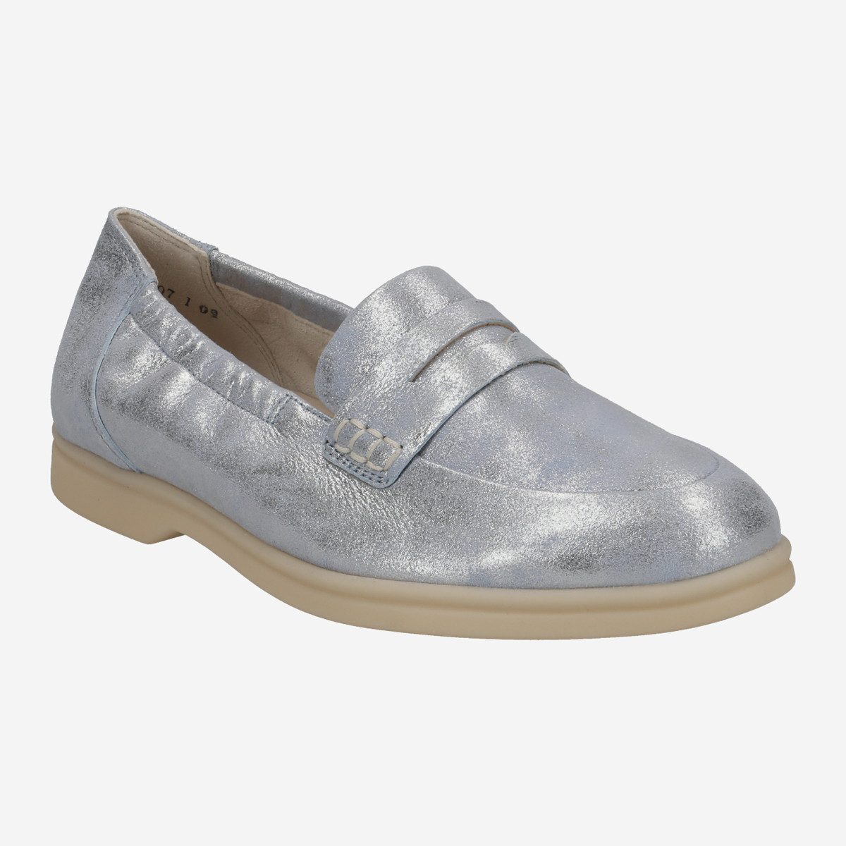 Paul Green 1033-043, Slipper & Mokassin in Silber für Damen Slipper