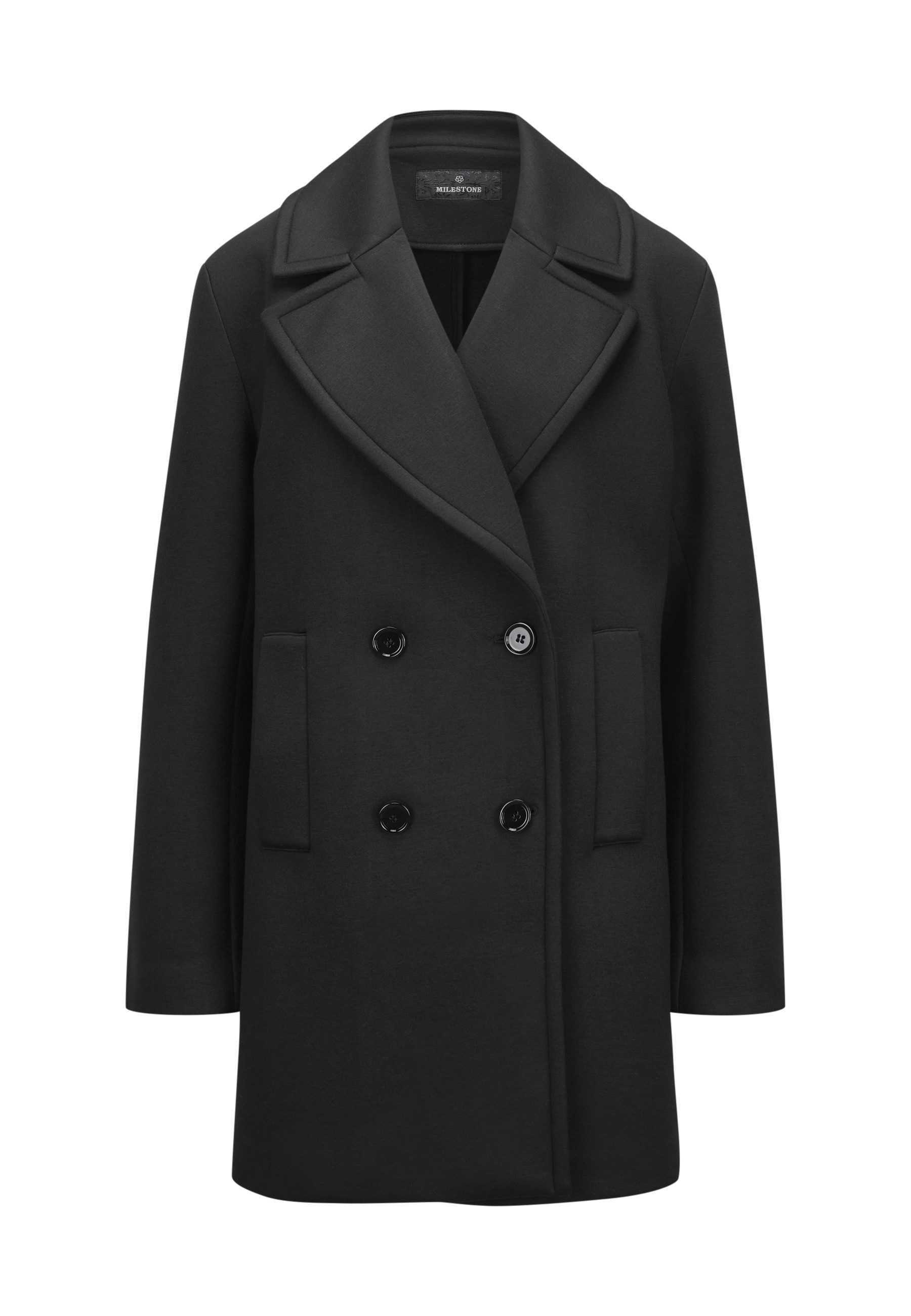 Milestone Kurzmantel MSAdoree Damen Jacke Mantel kurz lockere Passform