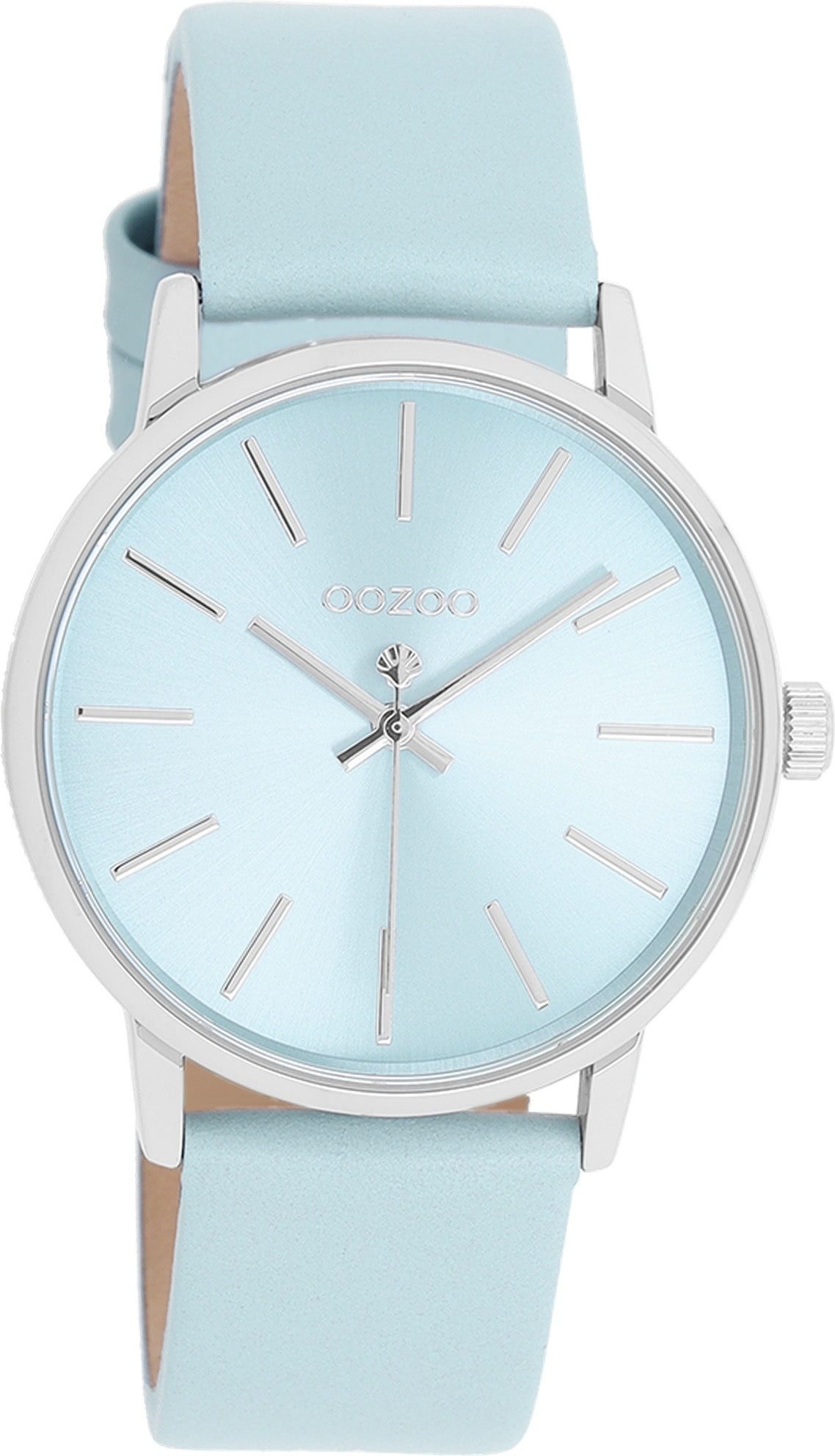 OOZOO Quarzuhr Oozoo Damen Armbanduhr Timepieces Analog, (Analoguhr), Damenuhr rund, mittel (ca. 36mm) Lederarmband, Fashion-Style
