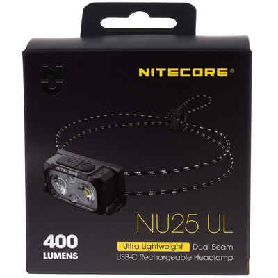 Nitecore LED Taschenlampe Nitecore NU25UL Ultralight LED Kopflampe, Stirnlampe