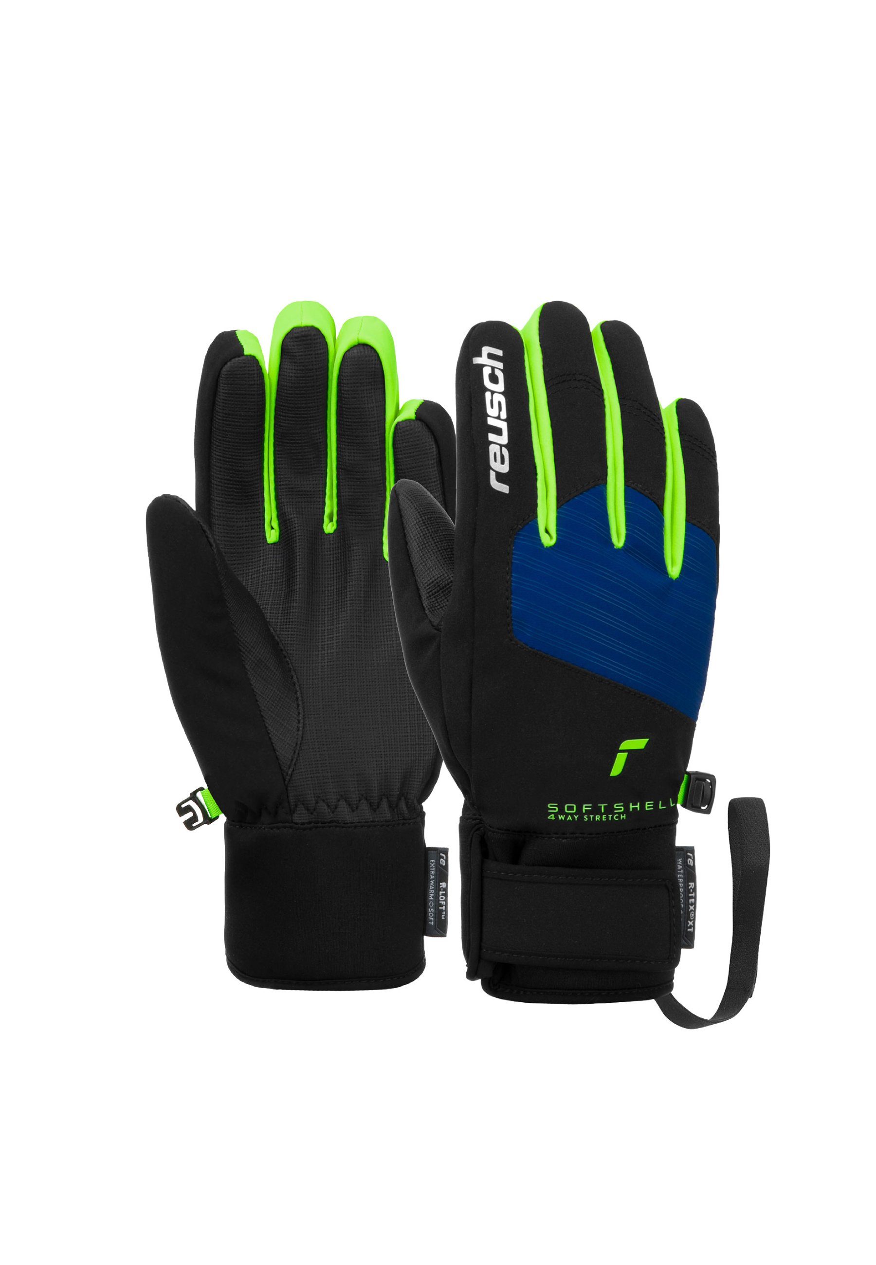 Reusch warm,wasserdicht,atmungsaktiv sehr Junior schwarz-hellgrün Simon Skihandschuhe XT R-TEX®