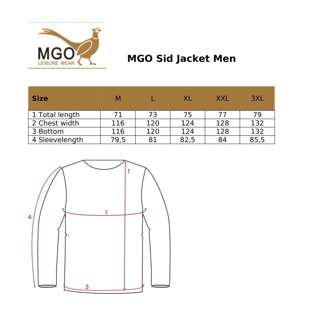 MGO Outdoorjacke MGO Sid Jacket Men Men Taupe 3XL