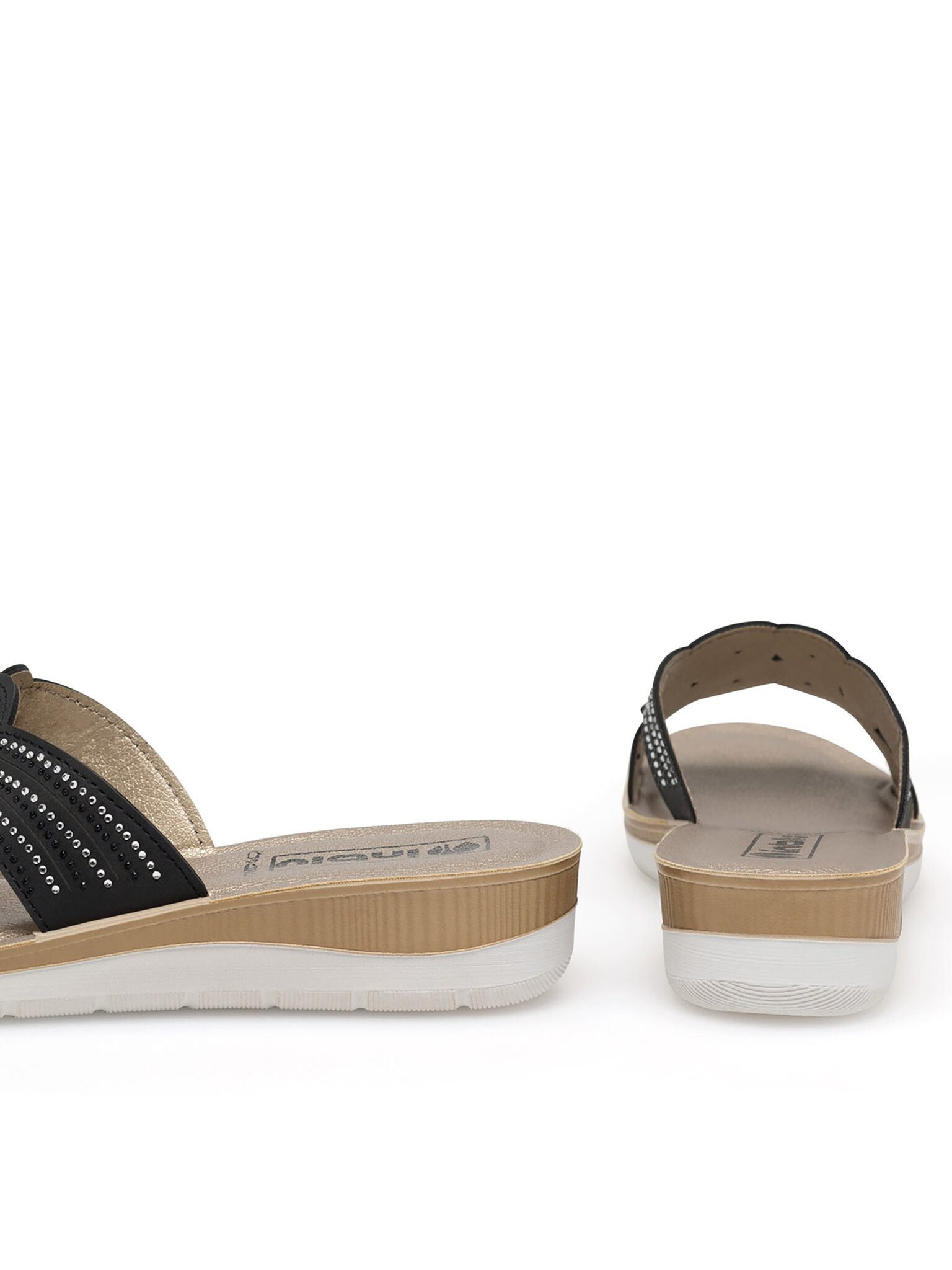 INBLU Pantoletten BVAX0100 Schwarz Pantolette